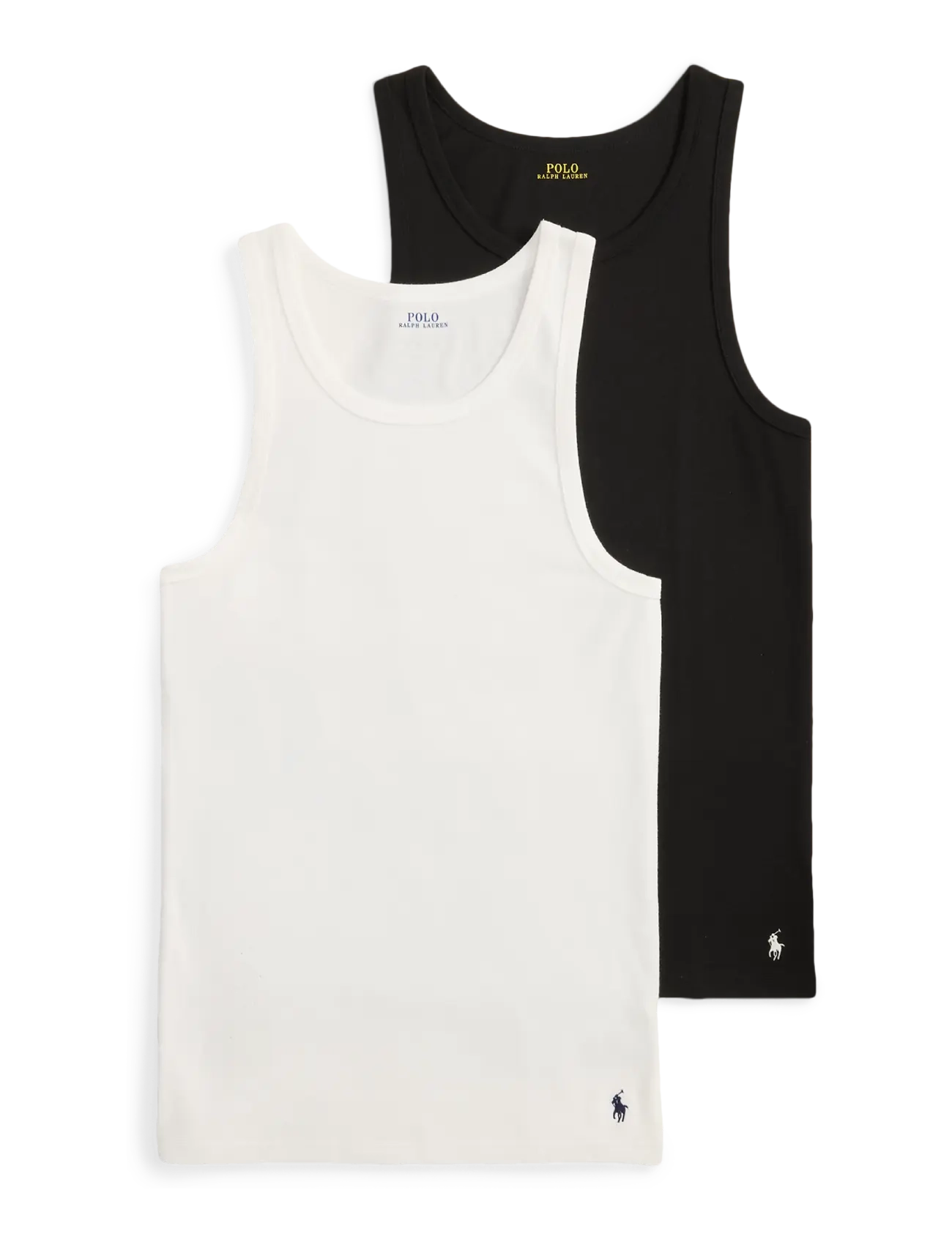Polo Ralph Lauren - Classic Fit Tank Undershirt 2-Pack - tank tops - 2pk black/white - 1