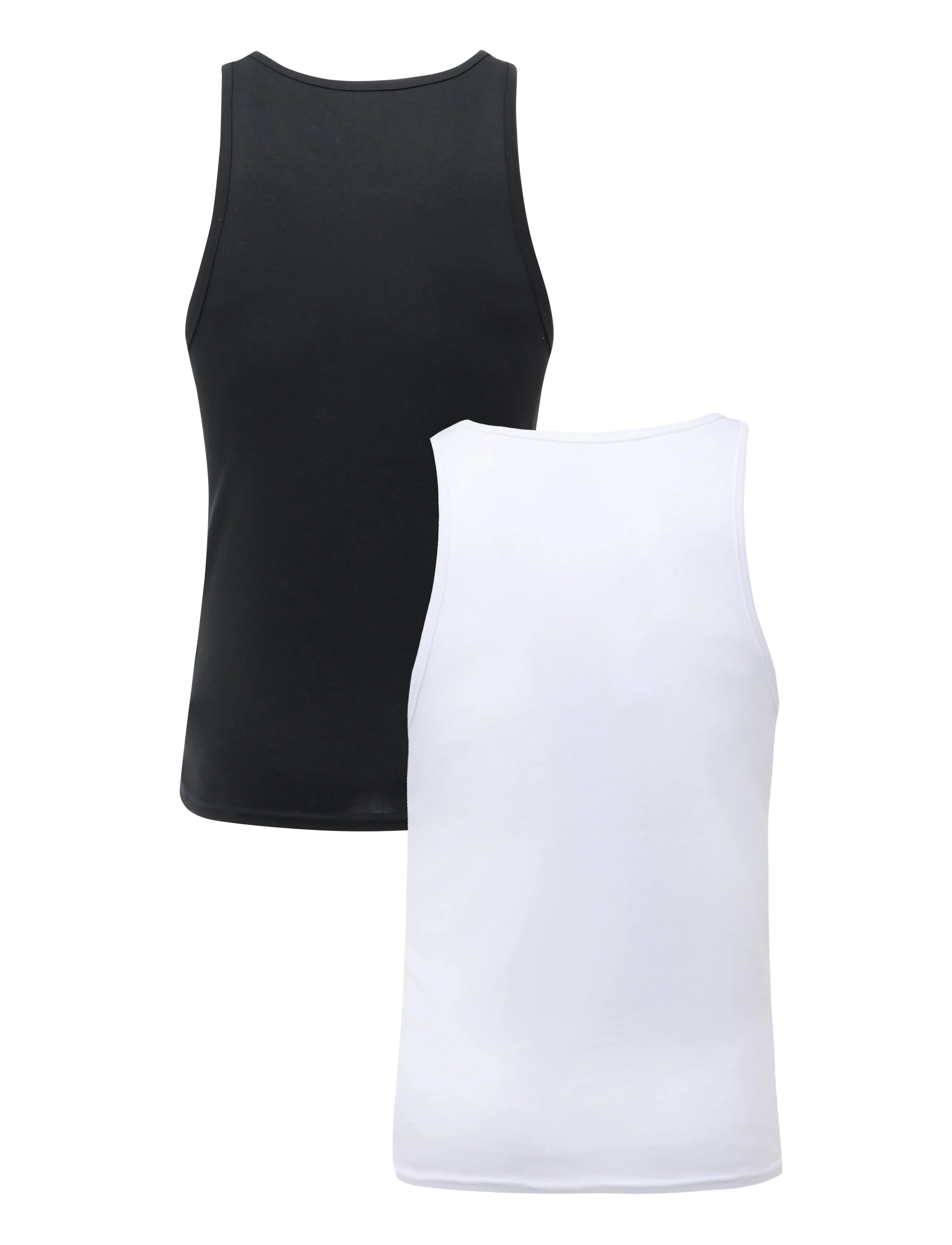 Polo Ralph Lauren - Classic Fit Tank Undershirt 2-Pack - tanktops - 2pk black/white - 2