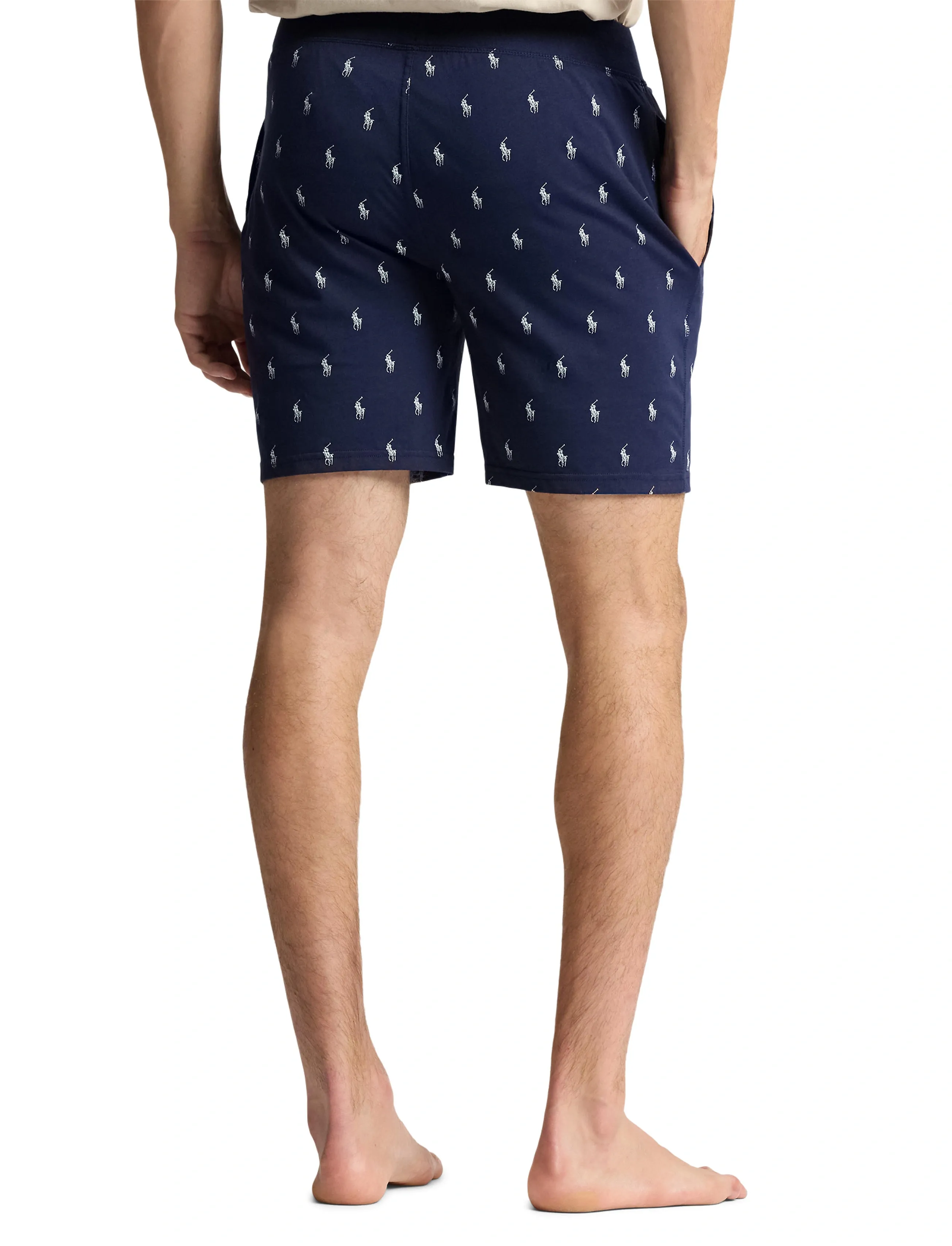 Polo Ralph Lauren - Slim Polo Pony Cotton Jersey Sleep Short - natbukser - cruise nvy aopp - 4