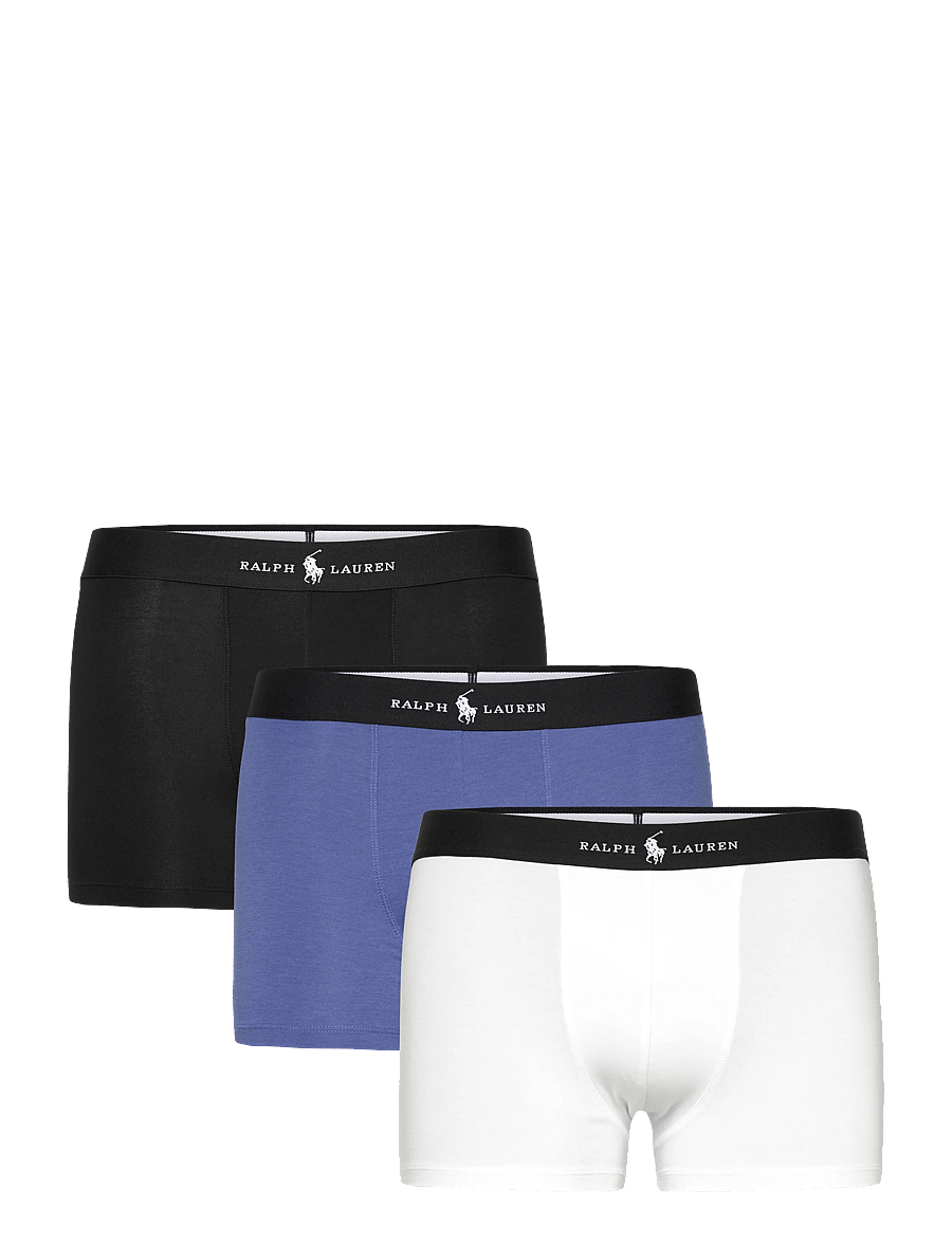 Polo Ralph Lauren - Classic Cotton-Blend Trunk 3-Pack - multipack underbukser - 3pk black/bastill - 0