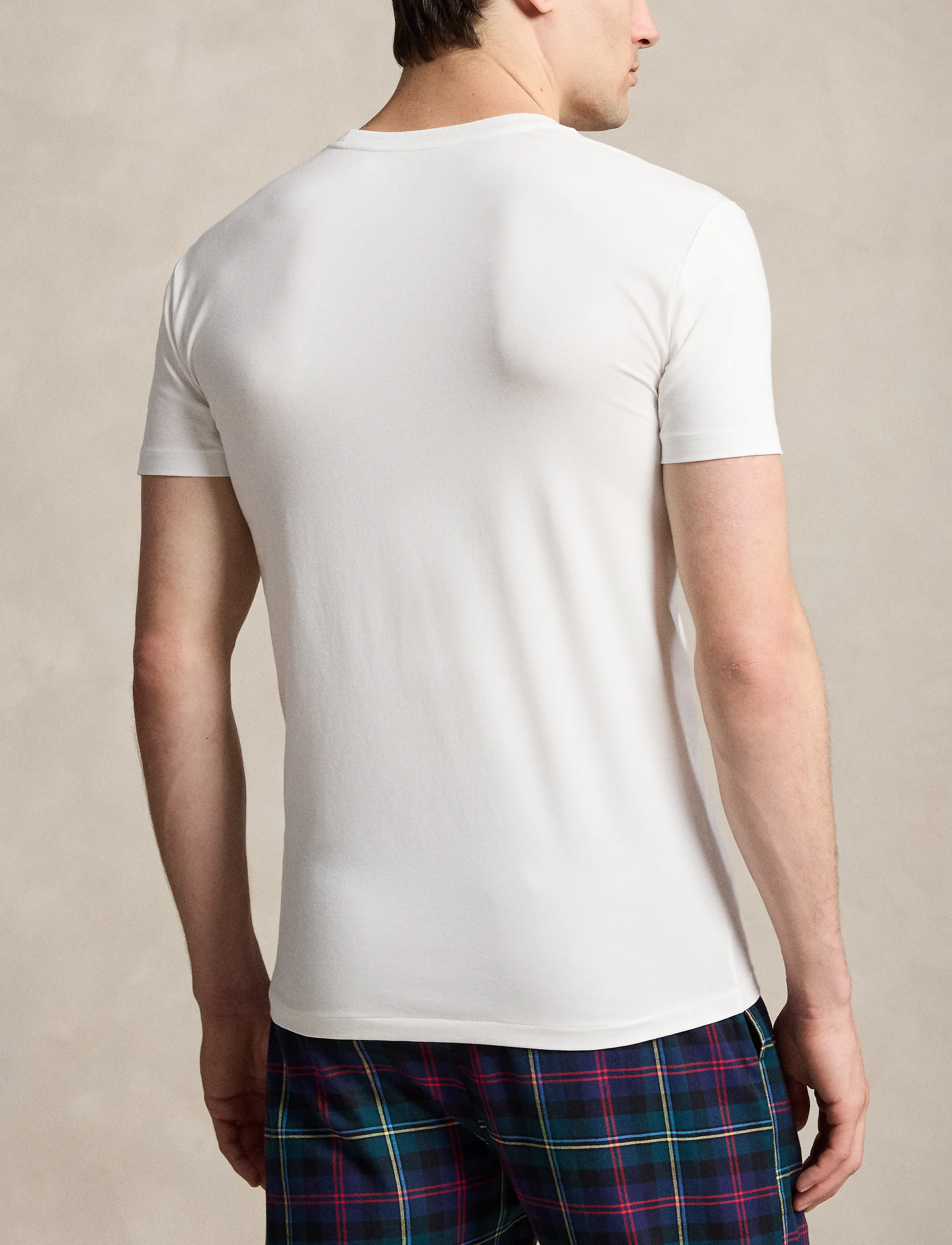 Polo Ralph Lauren - Stretch Crewneck Undershirt 3-Pack - pyjamaoberteile - 3pk dckwshwht/bas - 2