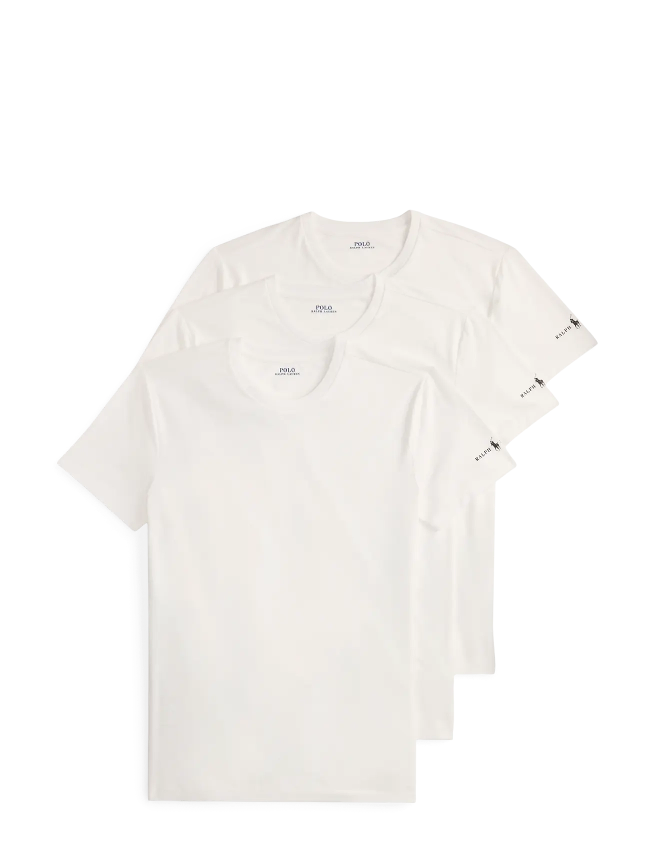Polo Ralph Lauren Stretch Crewneck Undershirt 3-Pack - Underkläder - 3PK WHITE/WHITE/W / white