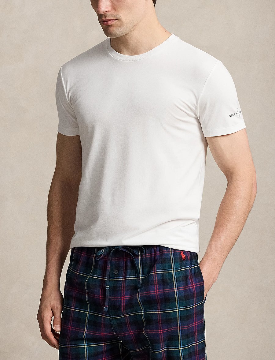 Polo Ralph Lauren - Stretch Crewneck Undershirt 3-Pack - 3pk white/white/w - 0