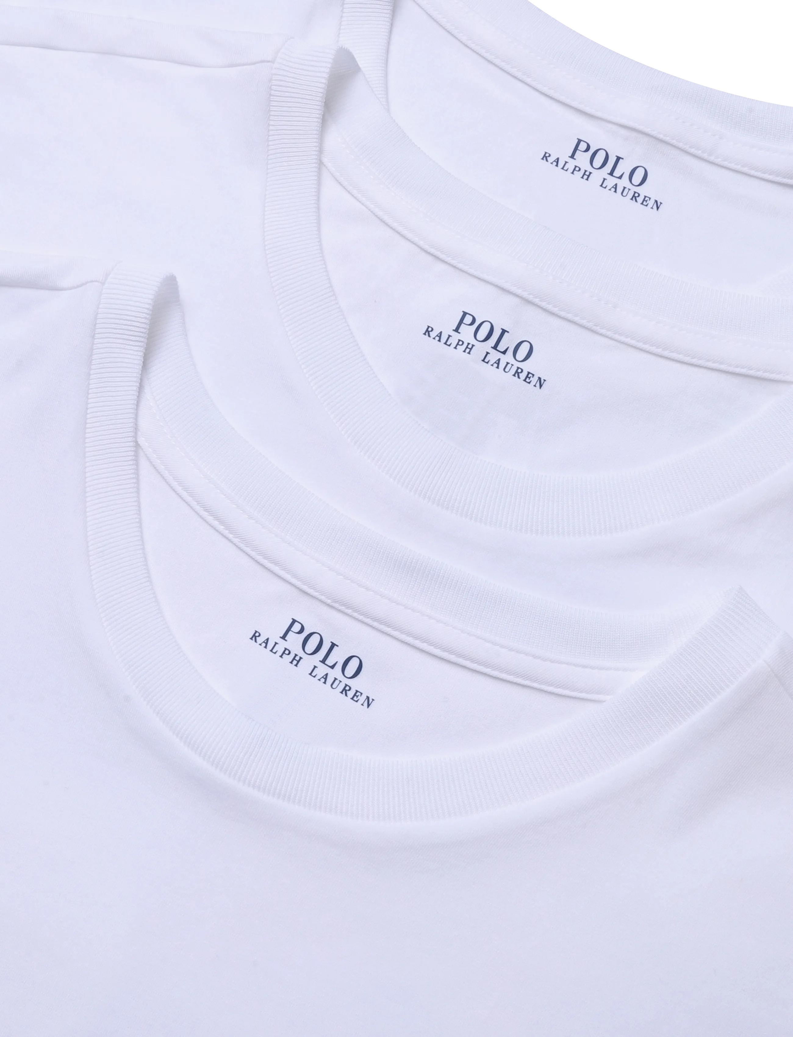 Polo Ralph Lauren - Stretch Crewneck Undershirt 3-Pack - topy do piżam - 3pk white/white/w - 5