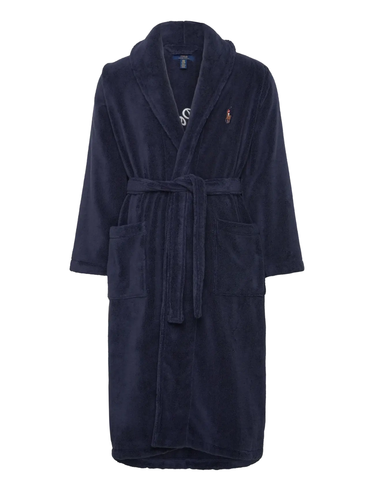 Polo Ralph Lauren Logo-Embroidered Cotton Terry Robe - Aluspesu - CRUISE NAVY / navy
