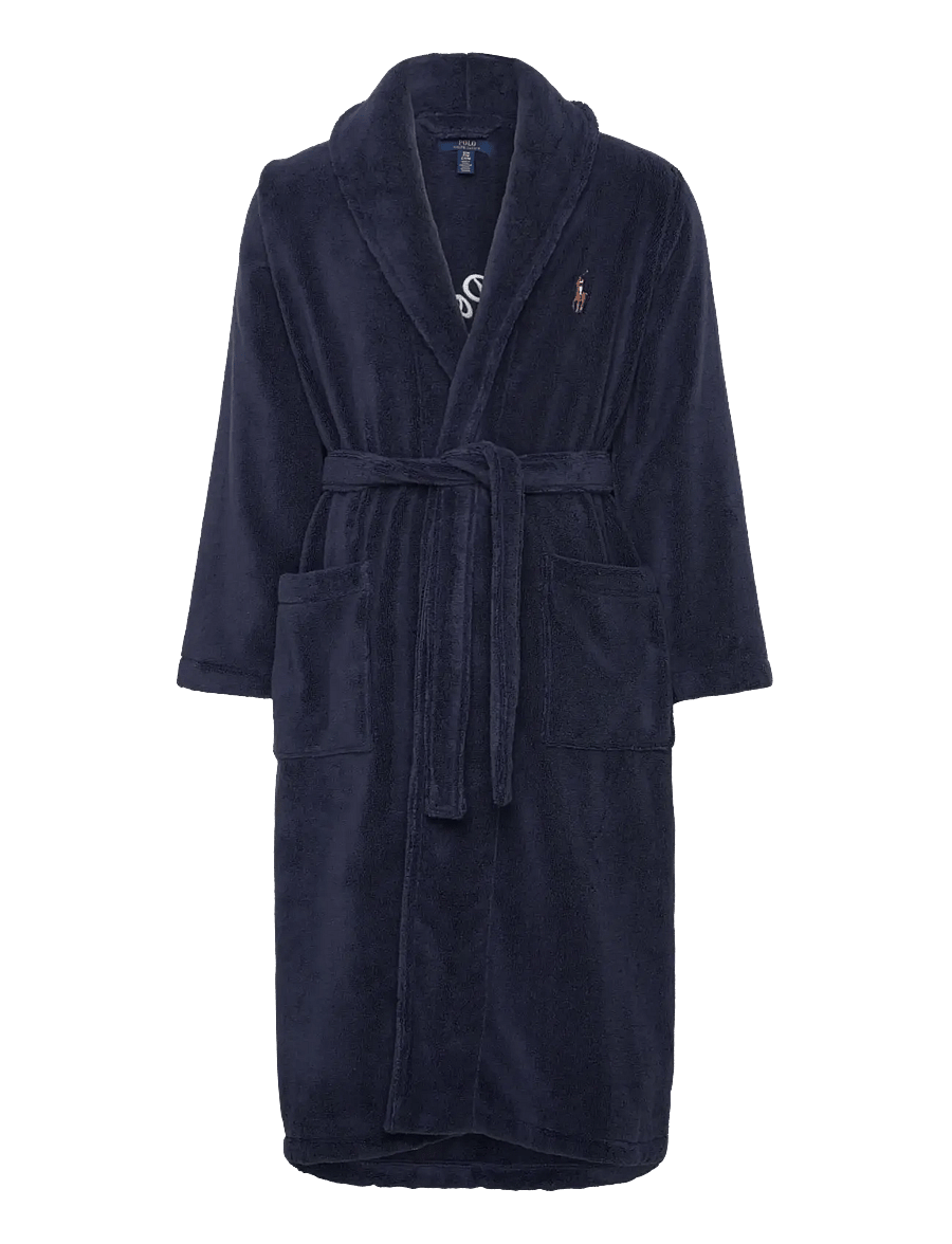 Polo Ralph Lauren - Logo-Embroidered Cotton Terry Robe - hommikumantlid - cruise navy - 1