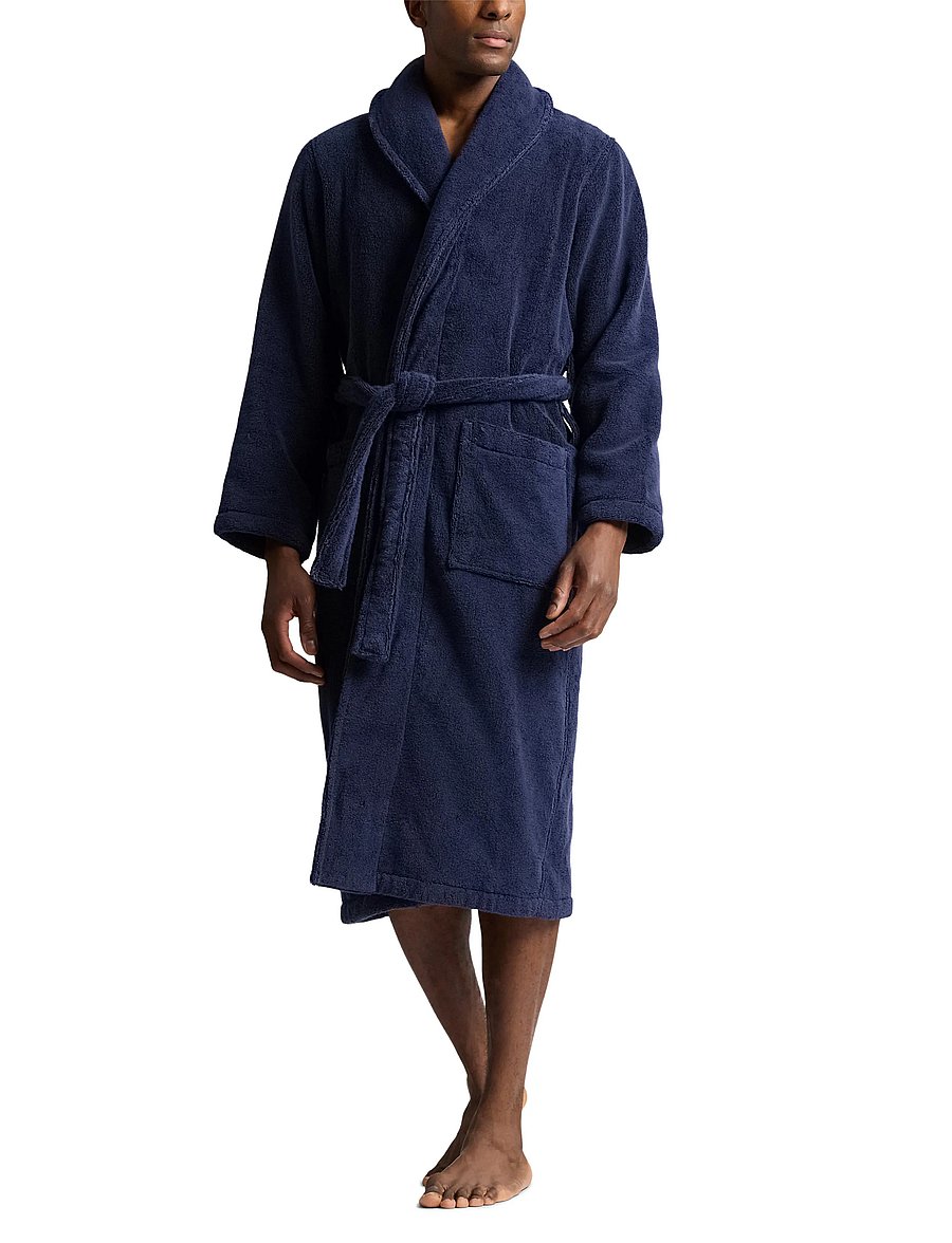 Polo Ralph Lauren - Logo-Embroidered Cotton Terry Robe - hommikumantlid - cruise navy - 0