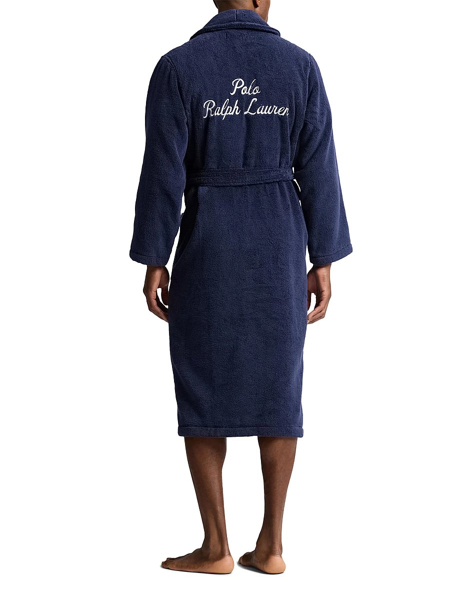 Polo Ralph Lauren - Logo-Embroidered Cotton Terry Robe - hommikumantlid - cruise navy - 3