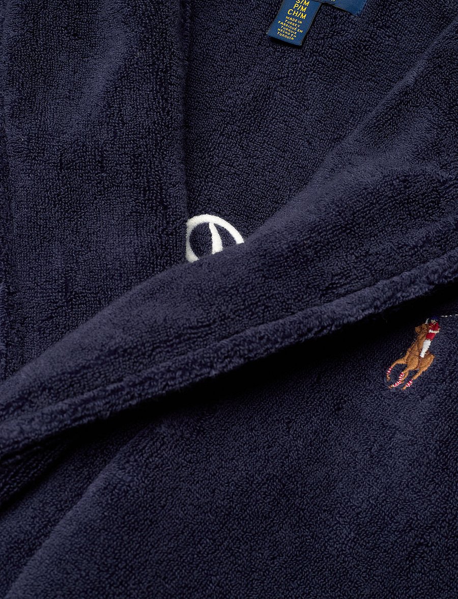 Polo Ralph Lauren - Logo-Embroidered Cotton Terry Robe - hommikumantlid - cruise navy - 4