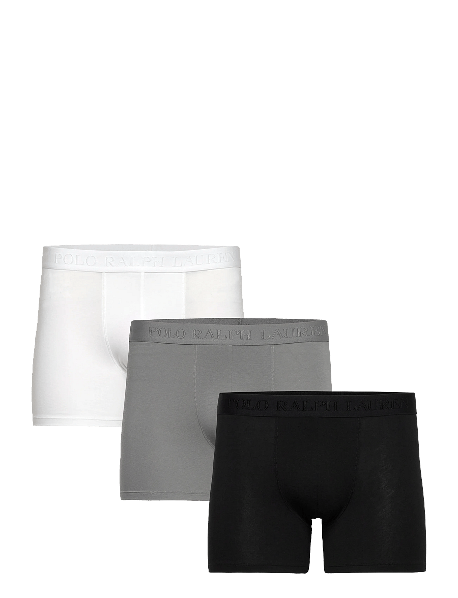 Polo Ralph Lauren - Stretch Cotton Boxer Brief 3-Pack - unterhosen im multipack - 3pk black/perf gr - 1
