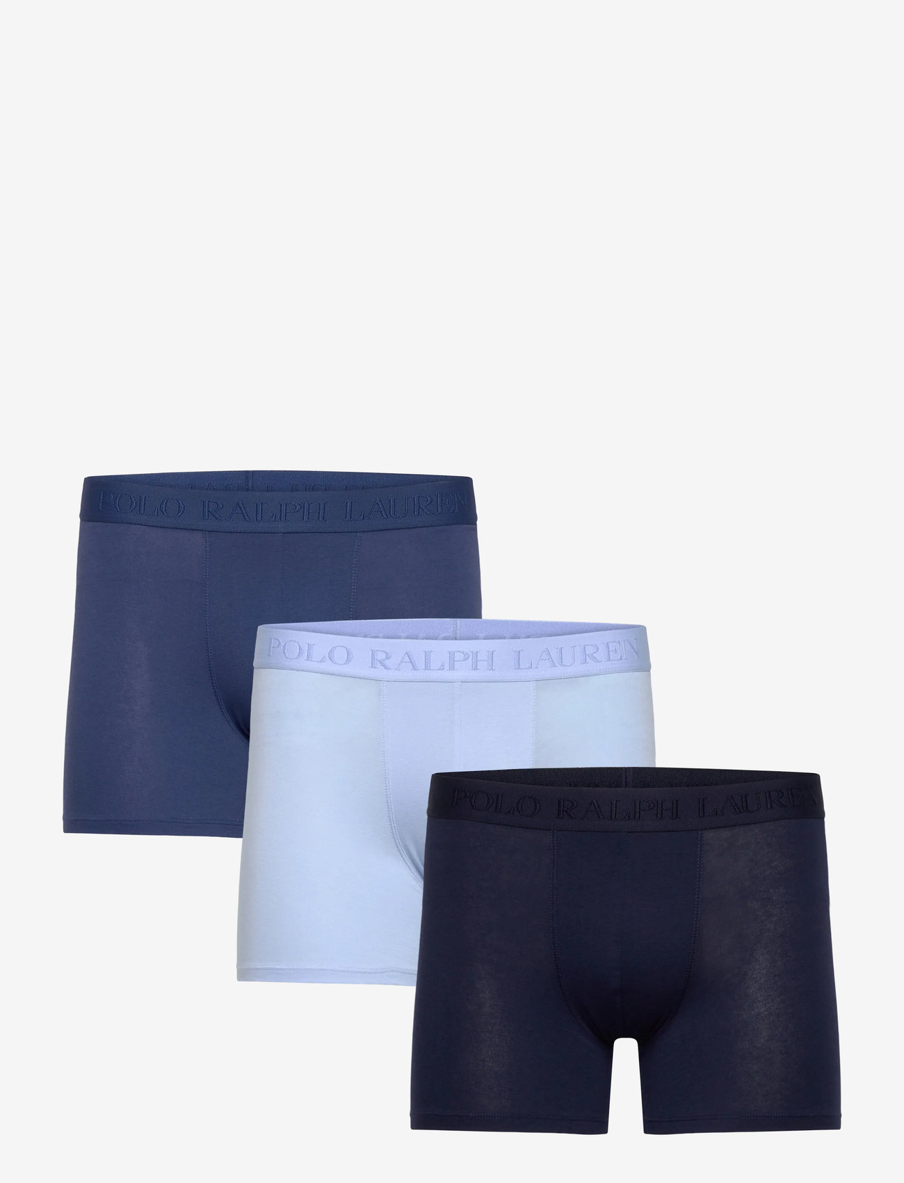 Polo Ralph Lauren - Stretch Cotton Boxer Brief 3-Pack - multipack underbukser - 3pk blues - 0