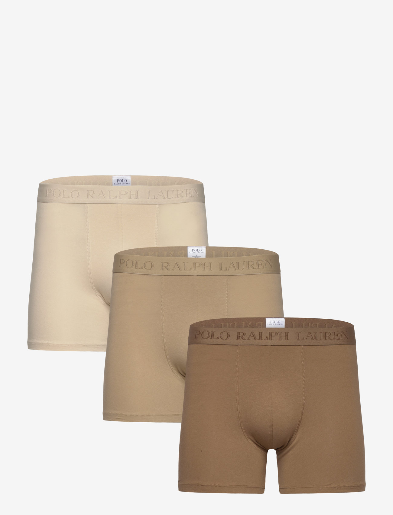 Polo Ralph Lauren - Stretch Cotton Boxer Brief 3-Pack - multipack underbukser - 3pk khakis - 0