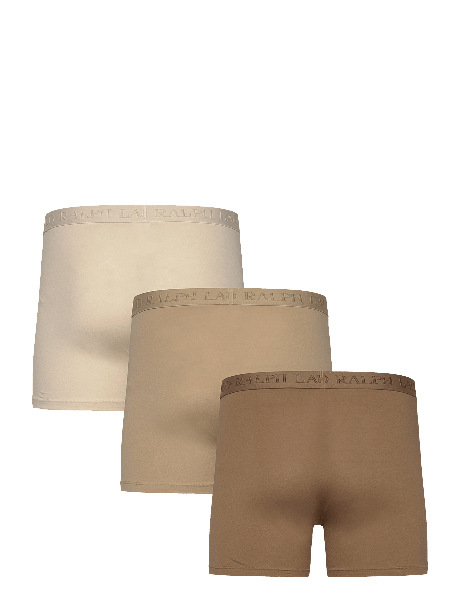 Polo Ralph Lauren - Stretch Cotton Boxer Brief 3-Pack - unterhosen im multipack - 3pk khakis - 1