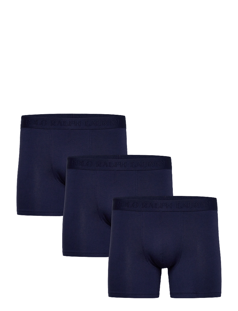 Polo Ralph Lauren - Stretch Cotton Boxer Brief 3-Pack - multipack kalsonger - 3pk navy/navy/nav - 0