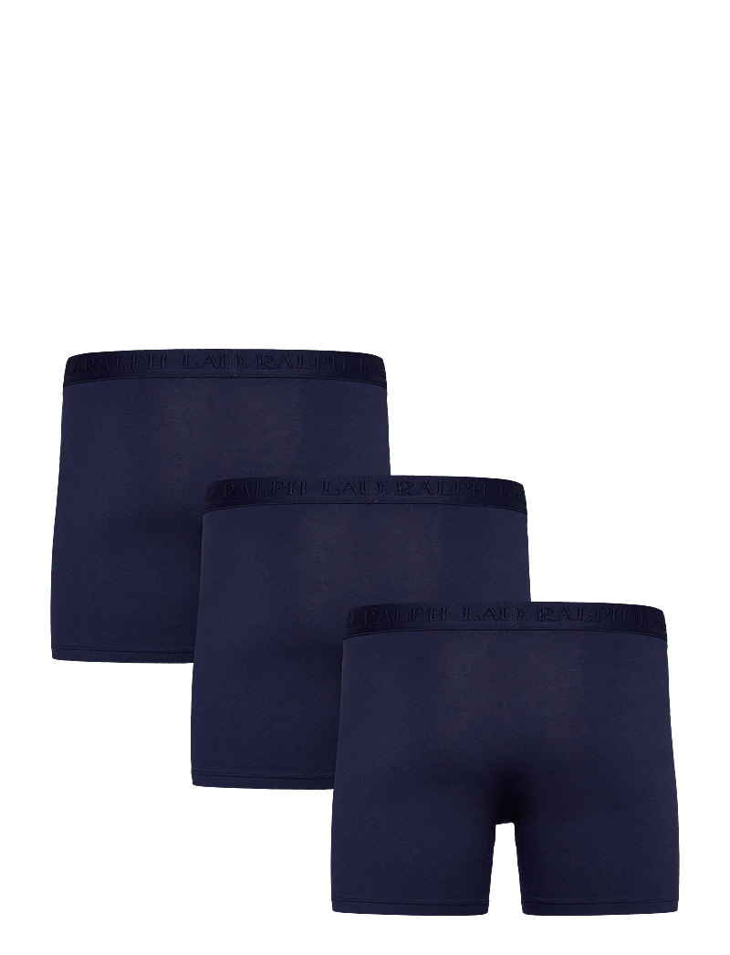 Polo Ralph Lauren - Stretch Cotton Boxer Brief 3-Pack - multipack kalsonger - 3pk navy/navy/nav - 1