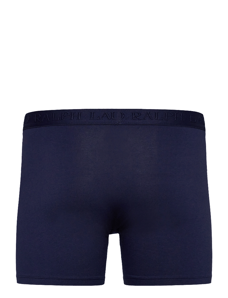 Polo Ralph Lauren - Stretch Cotton Boxer Brief 3-Pack - multipack kalsonger - 3pk navy/navy/nav - 5