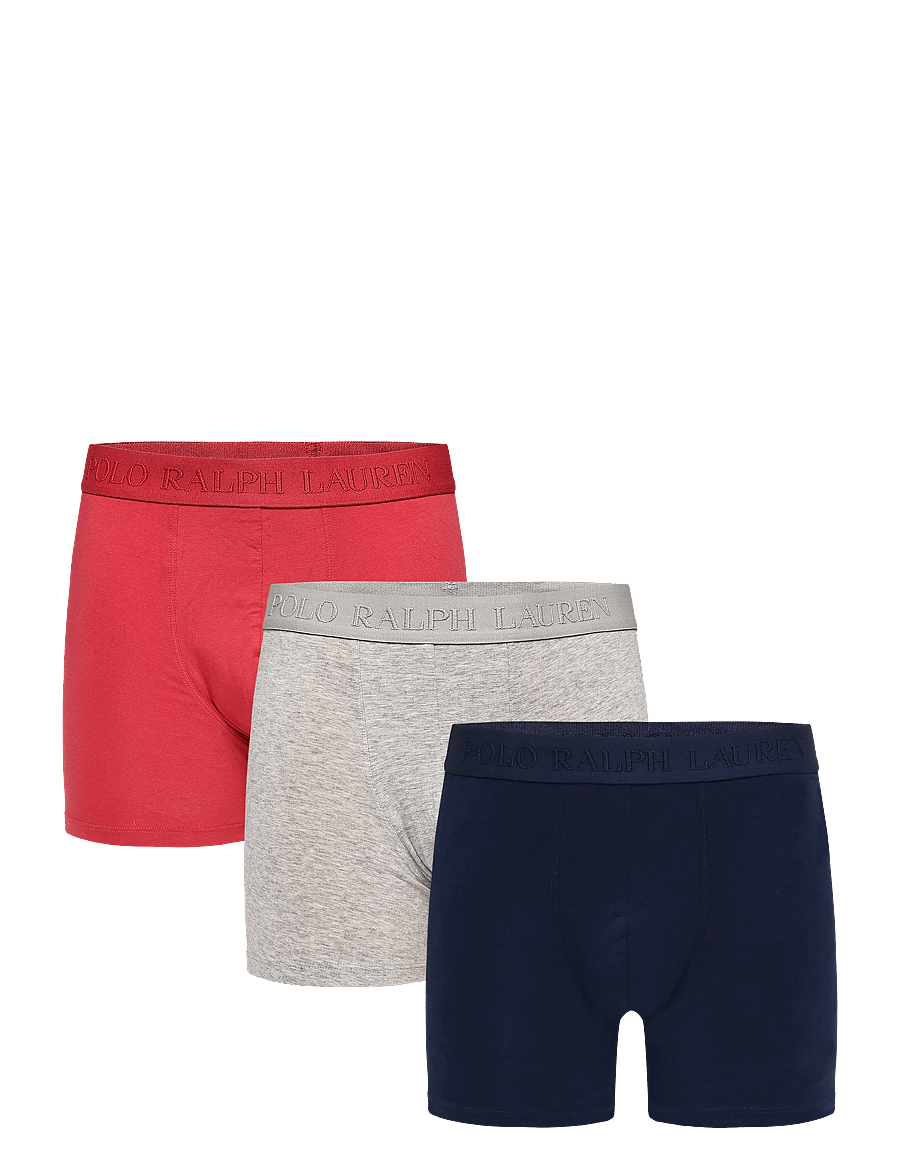 Polo Ralph Lauren - Stretch Cotton Boxer Brief 3-Pack - multipakk aluspüksid - 3pk np nvy/chilip - 1