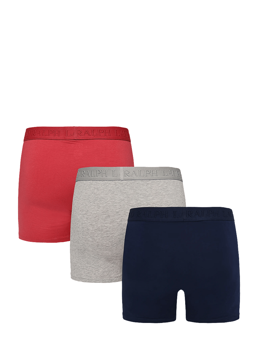 Polo Ralph Lauren - Stretch Cotton Boxer Brief 3-Pack - multipakk aluspüksid - 3pk np nvy/chilip - 2