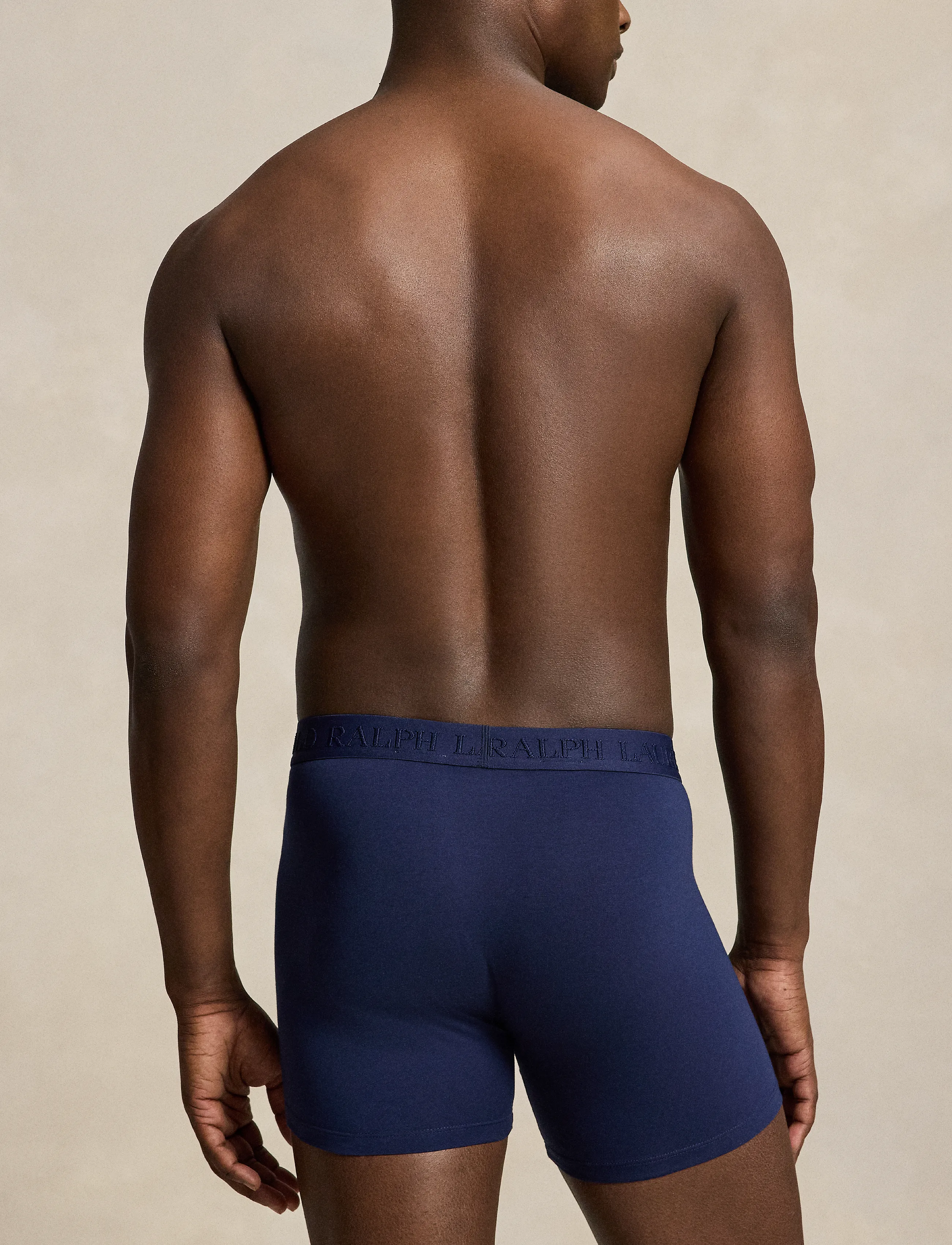 Polo Ralph Lauren - Stretch Cotton Boxer Brief 3-Pack - multipack underbukser - 3pk np nvy/chilip - 3