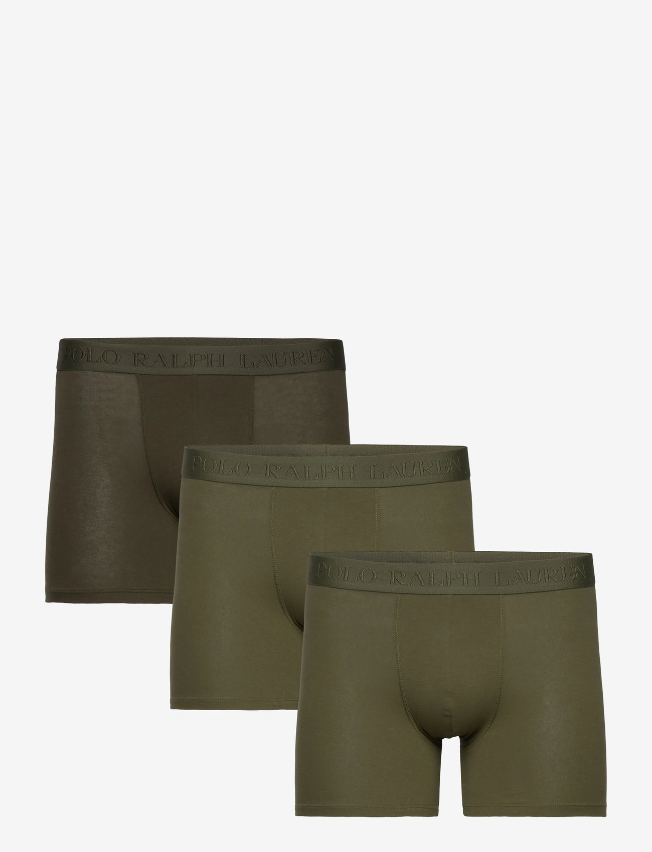 Polo Ralph Lauren - Stretch Cotton Boxer Brief 3-Pack - multipack kalsonger - 3pk olives - 0