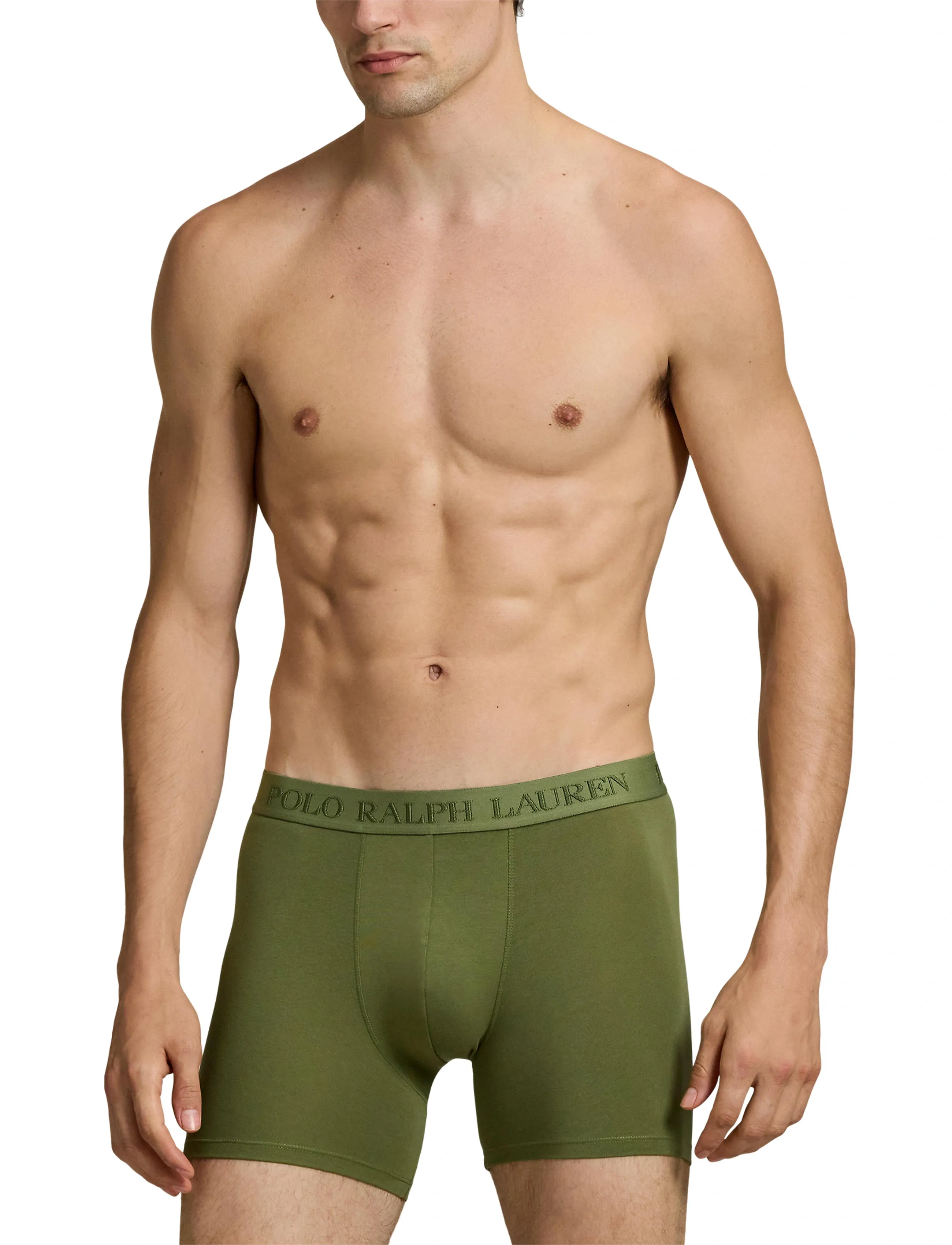 Polo Ralph Lauren - COTTON BLEND-3PK-BXB - trunks - 3pk olives - 4