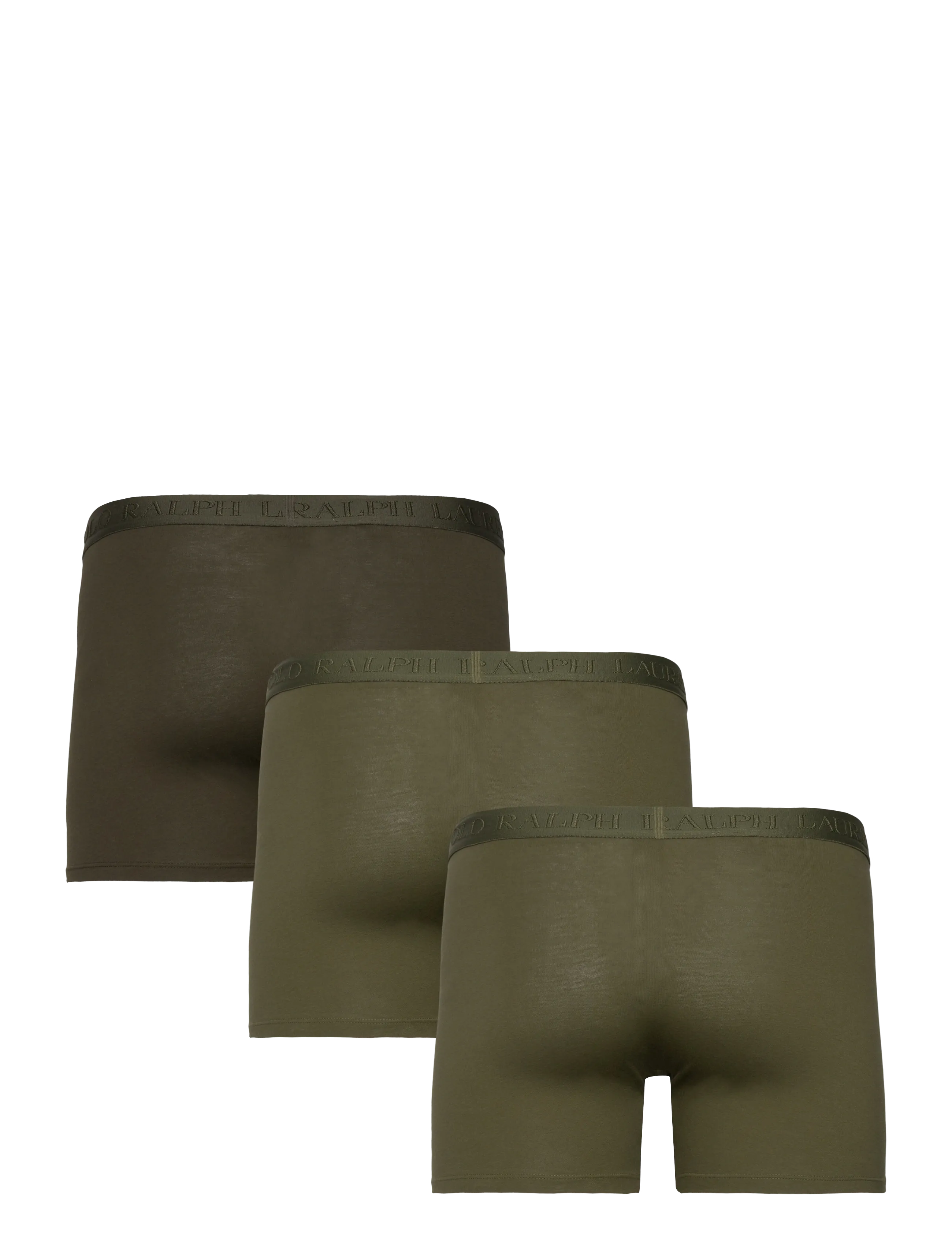 Polo Ralph Lauren - Stretch Cotton Boxer Brief 3-Pack - lot de sous-vêtements - 3pk olives - 5