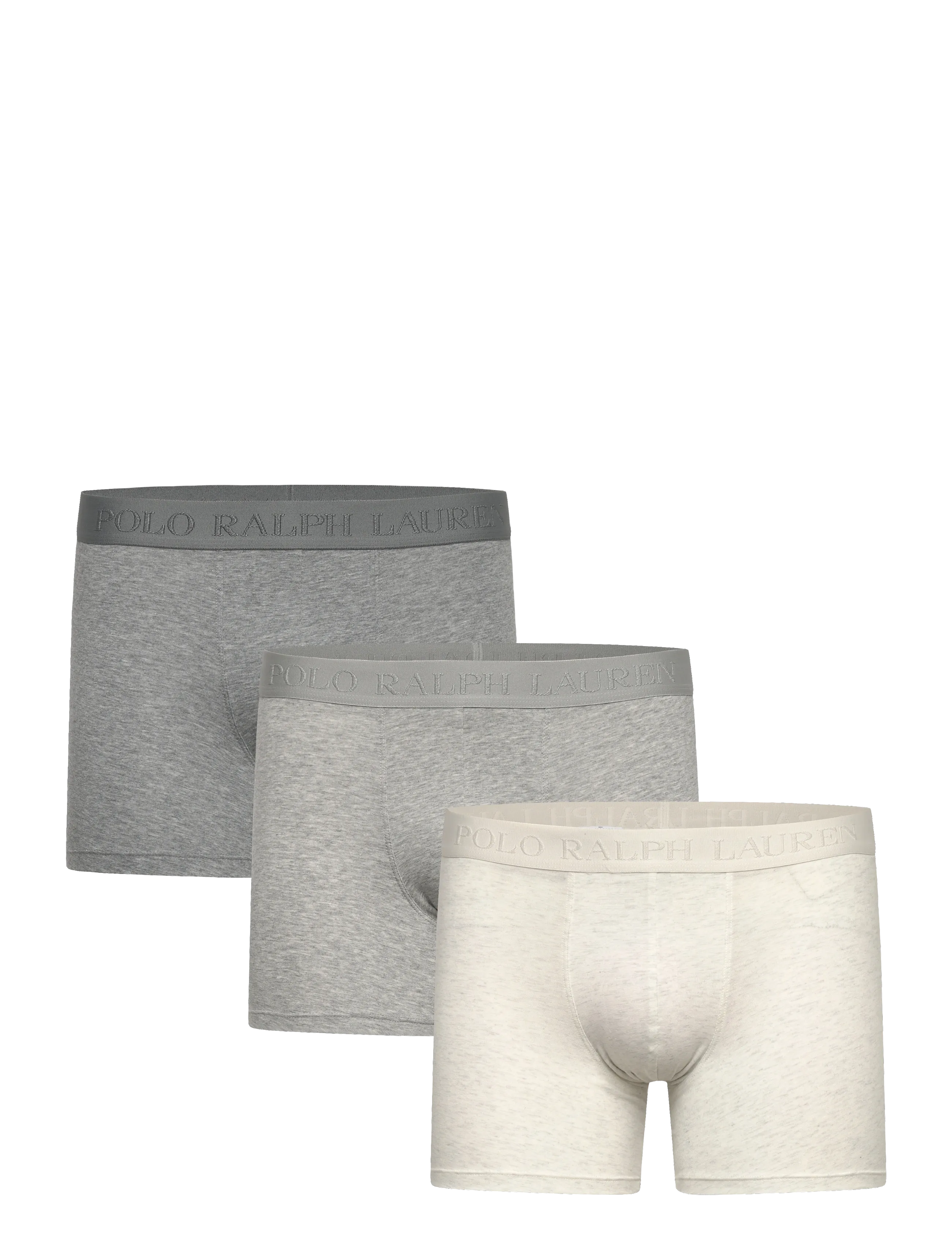 Polo Ralph Lauren Stretch Cotton Boxer Brief 3-Pack - Boxerkalsonger - 3PK SHO HTR/AND H / grey