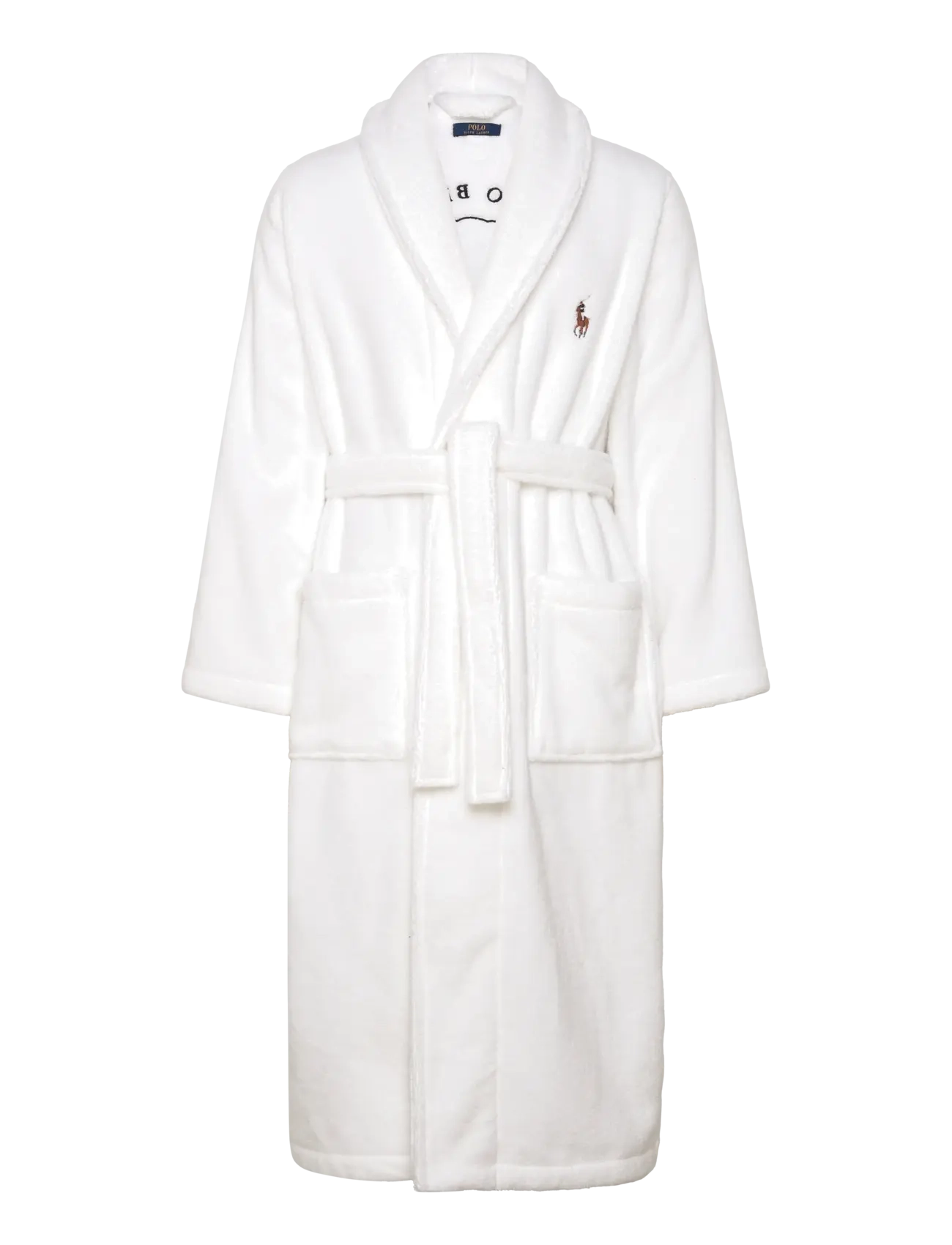 Polo Bear Cotton Terry Robe - WHITE
