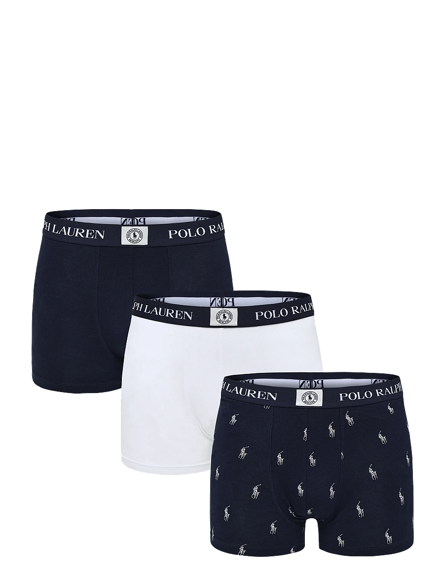Polo Ralph Lauren - BCI COTTON/ELASTANE-3PK-TRN - unterhosen im multipack - 3pk nwpt nvy/wht - 0