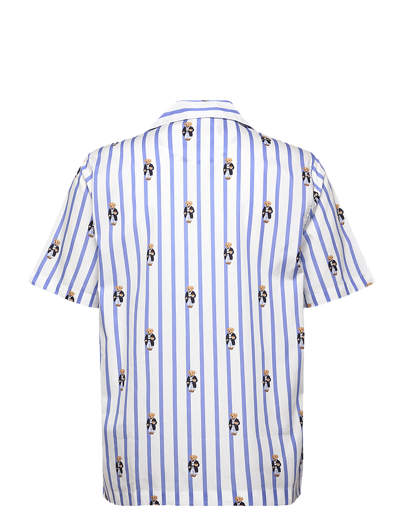 Polo Ralph Lauren - Polo Bear Striped Poplin Pajama Shirt - pyjama tops - harbor island blu - 2