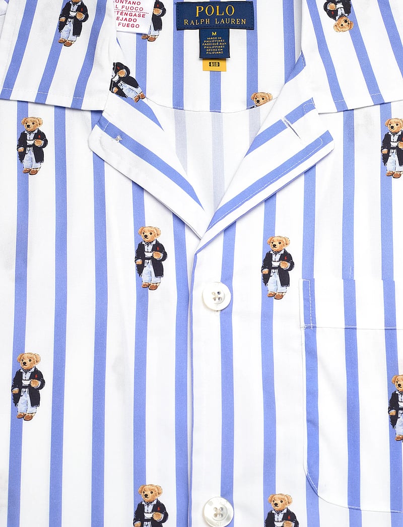 Polo Ralph Lauren - Polo Bear Striped Poplin Pajama Shirt - pyjama tops - harbor island blu - 5