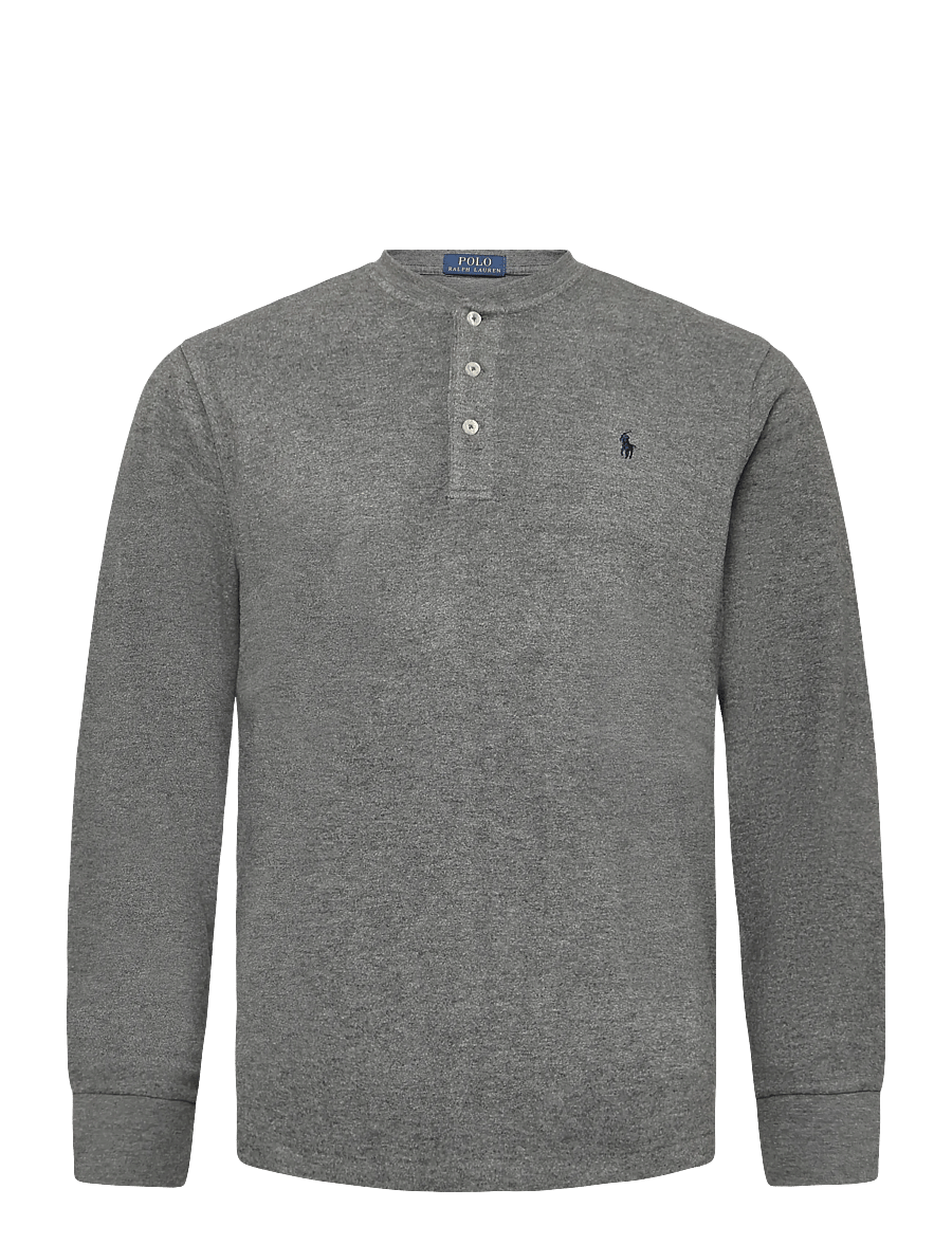 Polo Ralph Lauren - COTTON-KNT-SLEEP TOP - pidžaamasärgid - barclay heather - 0