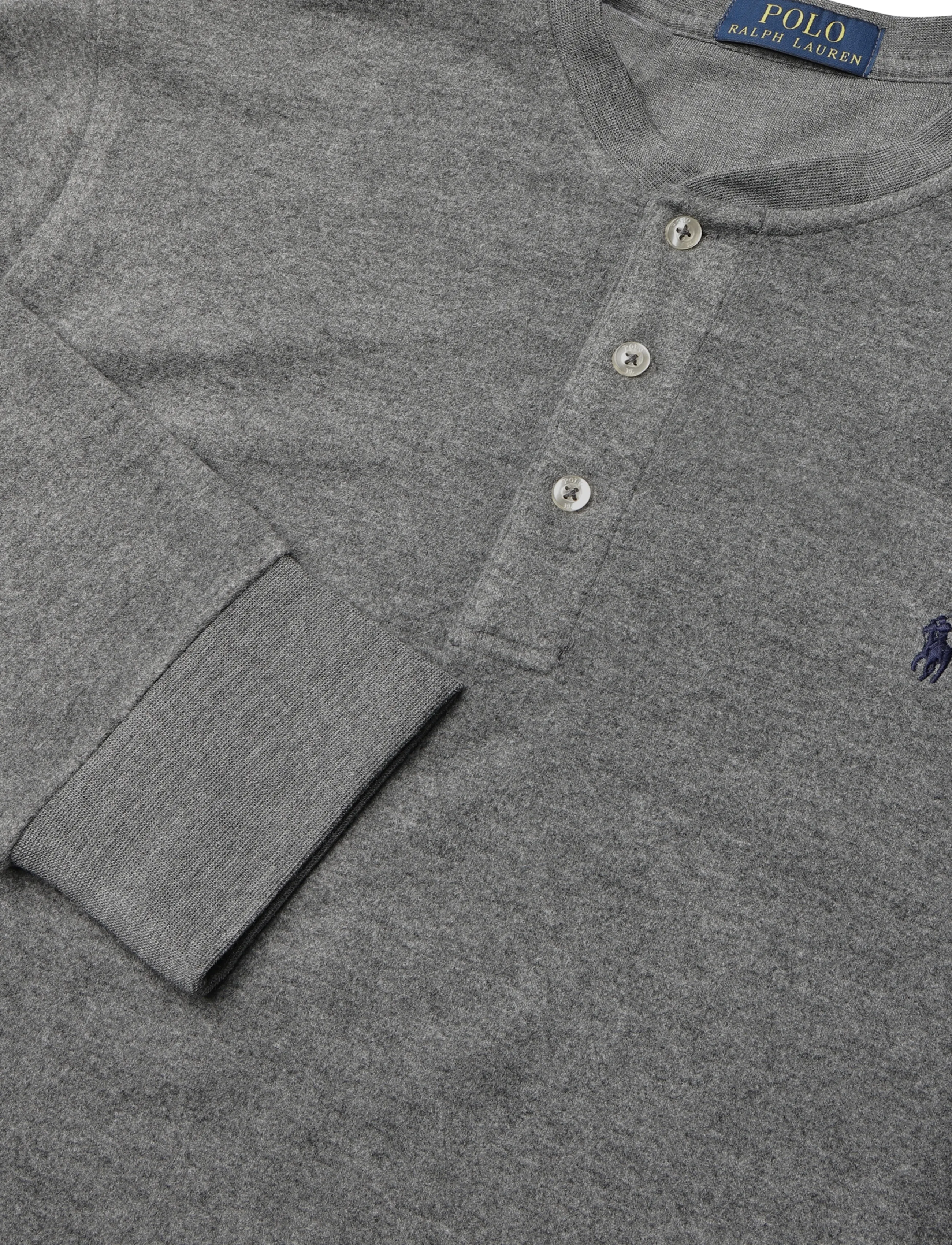 Polo Ralph Lauren - COTTON-KNT-SLEEP TOP - pidžaamasärgid - barclay heather - 2