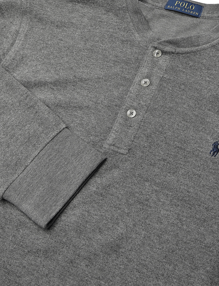 Polo Ralph Lauren - COTTON-KNT-SLEEP TOP - pidžaamasärgid - barclay heather - 2