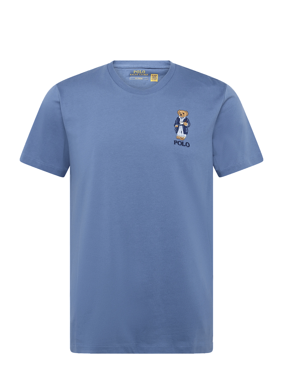 Polo Ralph Lauren - BCI LIQUID COTTON-KNT-SLEEP TOP - pyjamasöverdelar - carson blue - 0