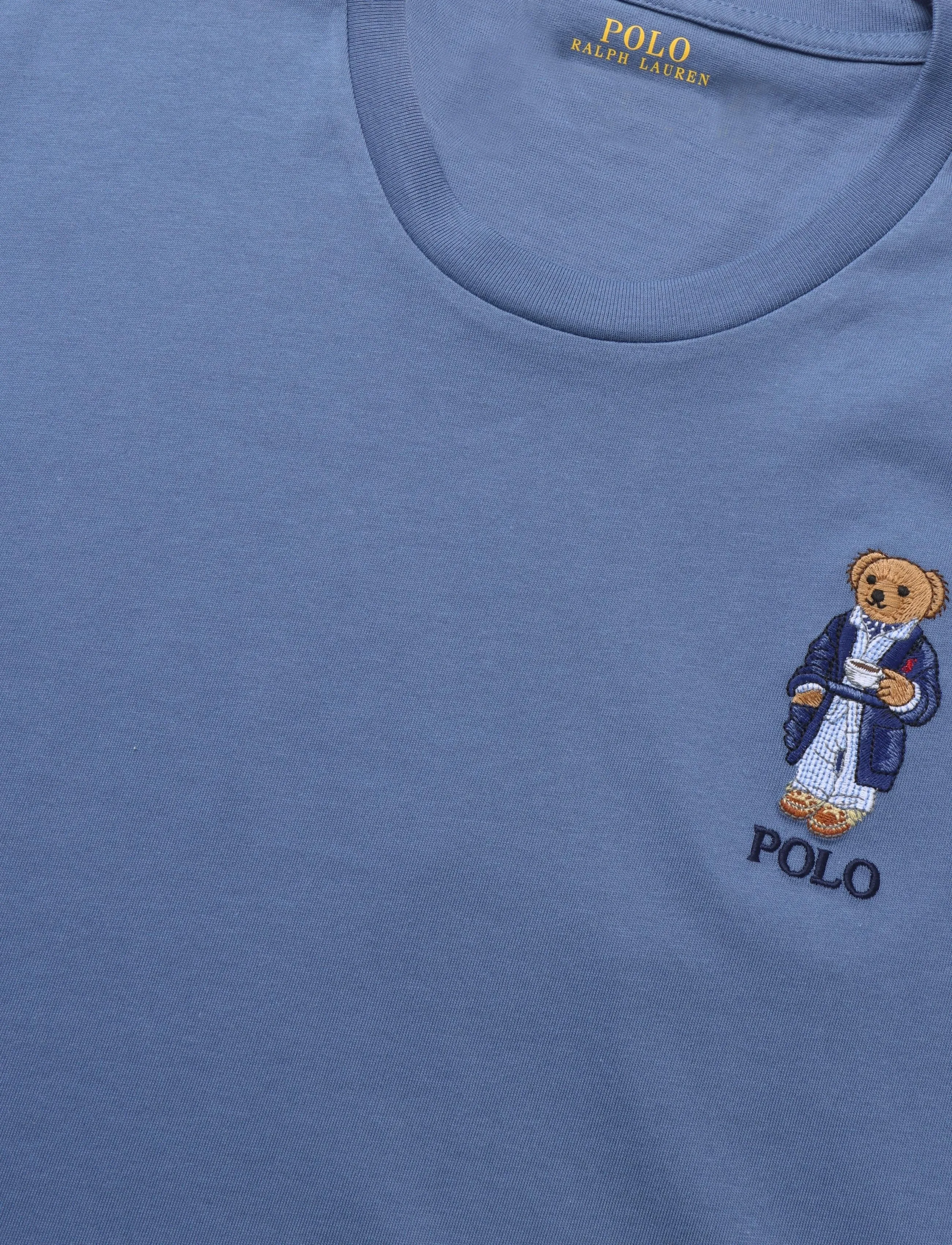 Polo Ralph Lauren - BCI LIQUID COTTON-KNT-SLEEP TOP - pyjamasöverdelar - carson blue - 2