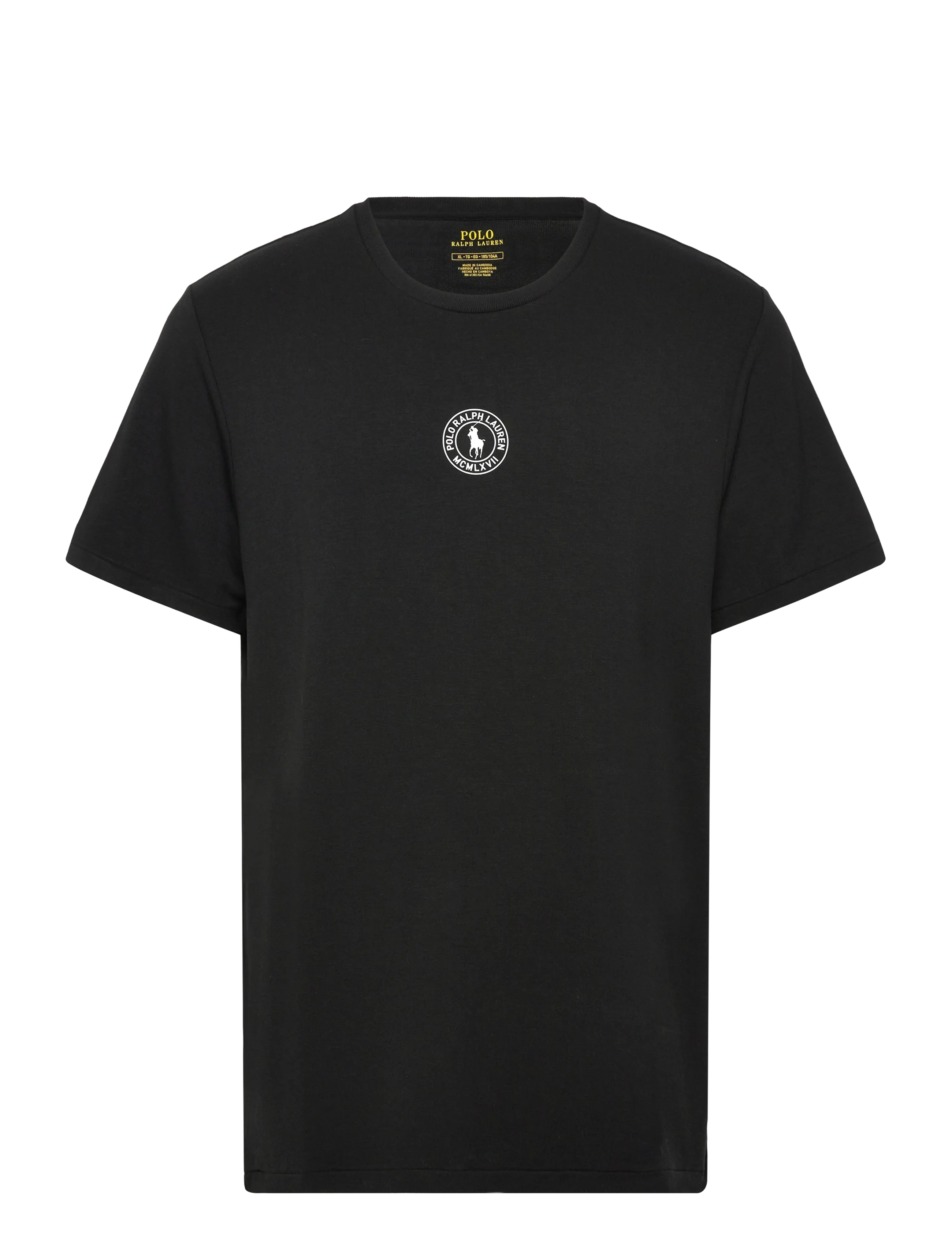 Polo Ralph Lauren Logo French Terry Sleep Shirt - Pyjamapaidat - POLO BLCK / black
