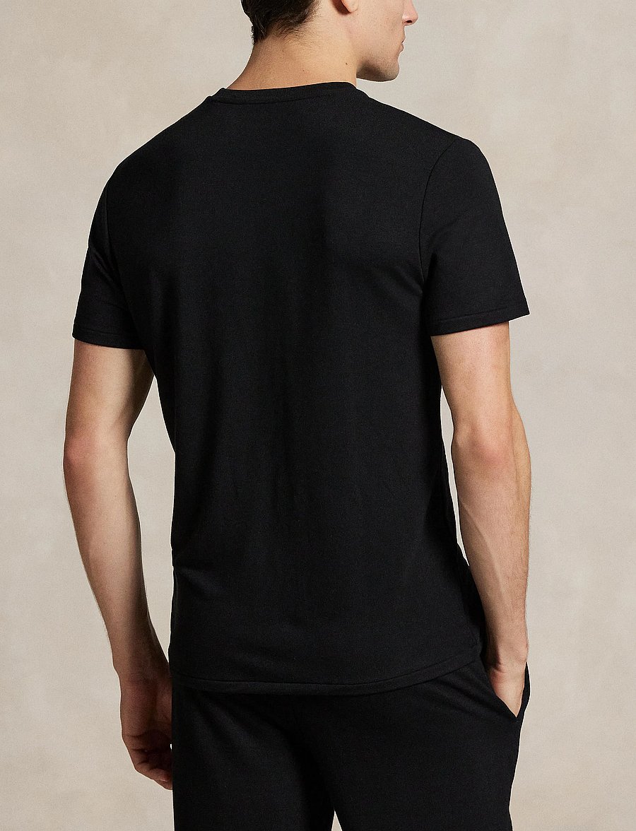 Polo Ralph Lauren - Logo French Terry Sleep Shirt - pyjamaoberteile - polo blck - 3