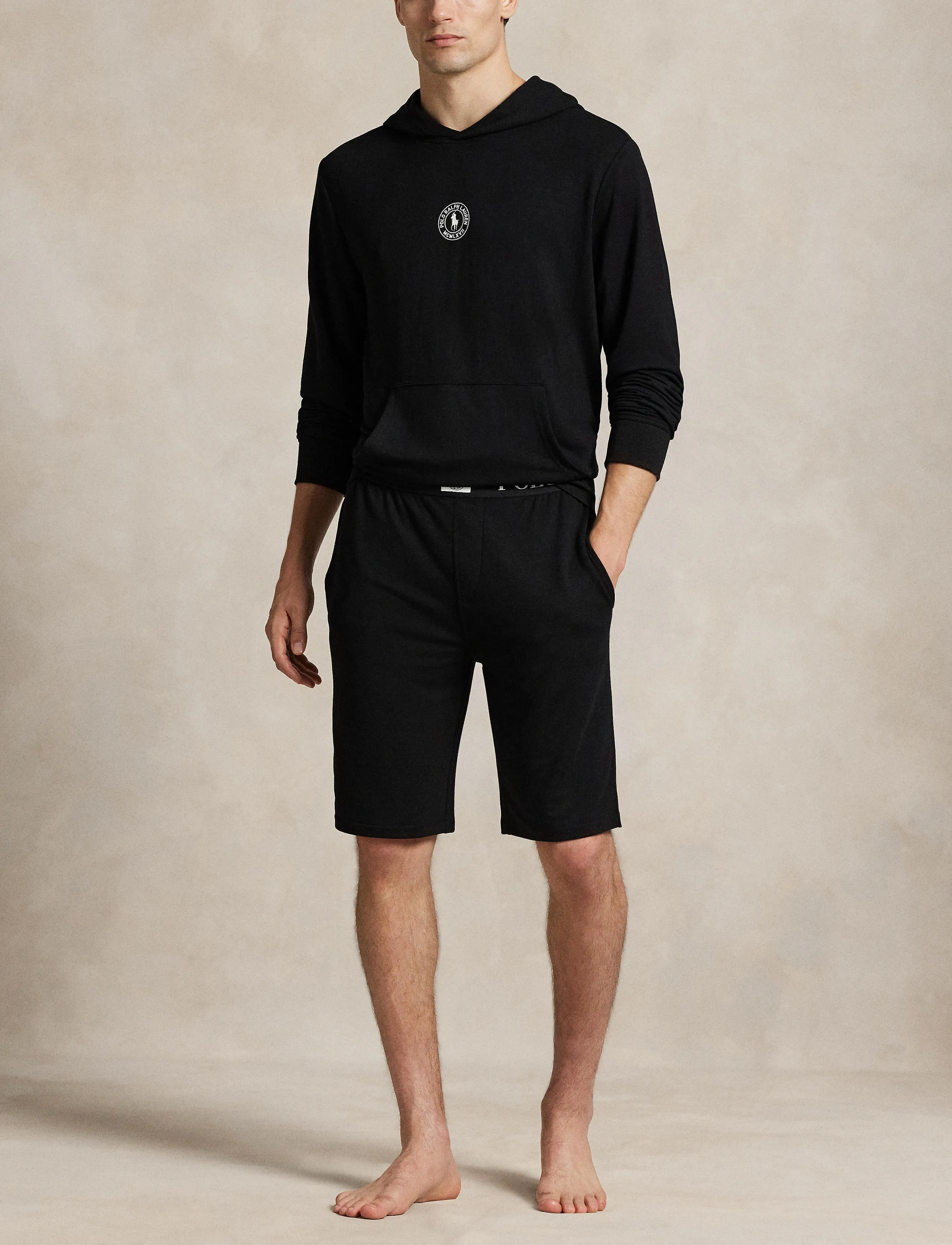 Polo Ralph Lauren - Logo French Terry Sleep Hoodie - hettupeysur - polo black/polo b - 3