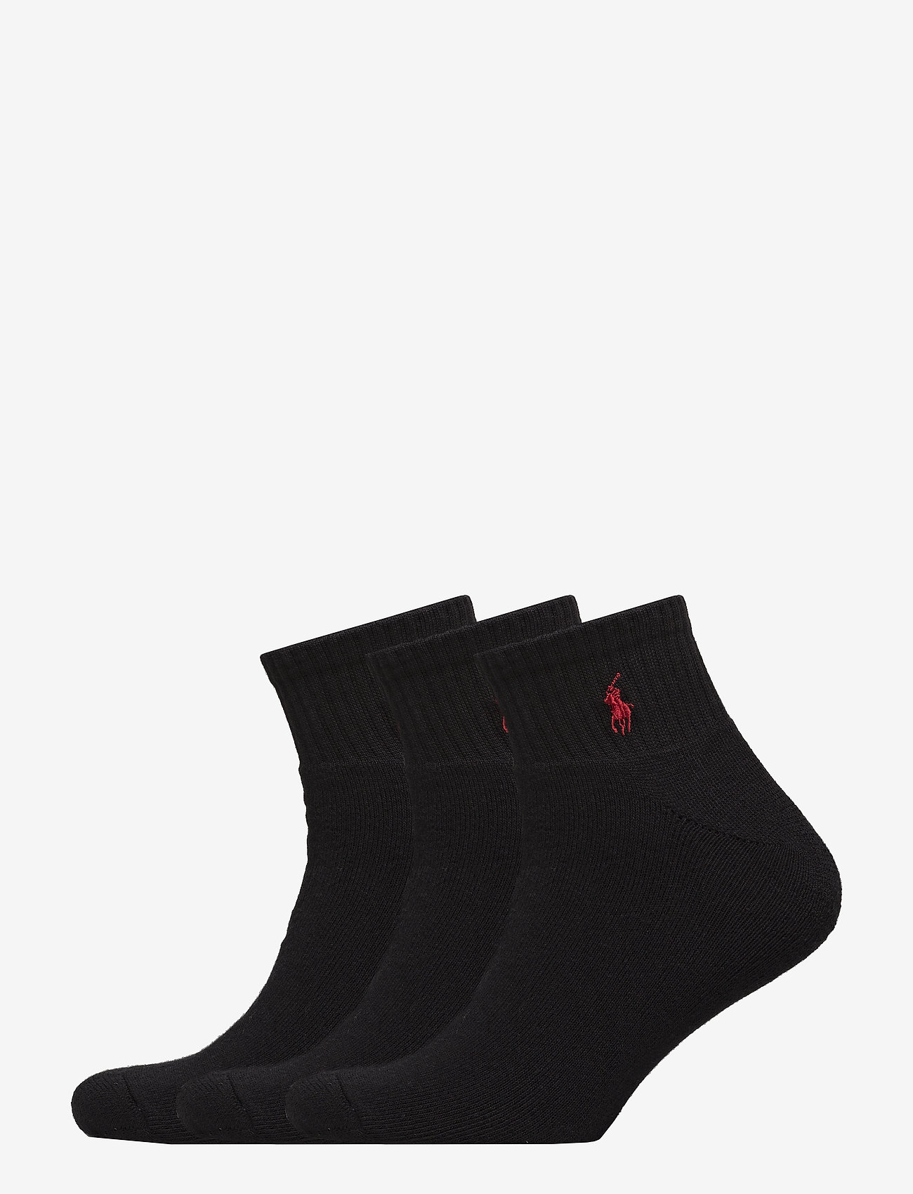 Polo Ralph Lauren Underwear - Quarter Sock 3-Pack - lot de paires de chaussettes - black - 1