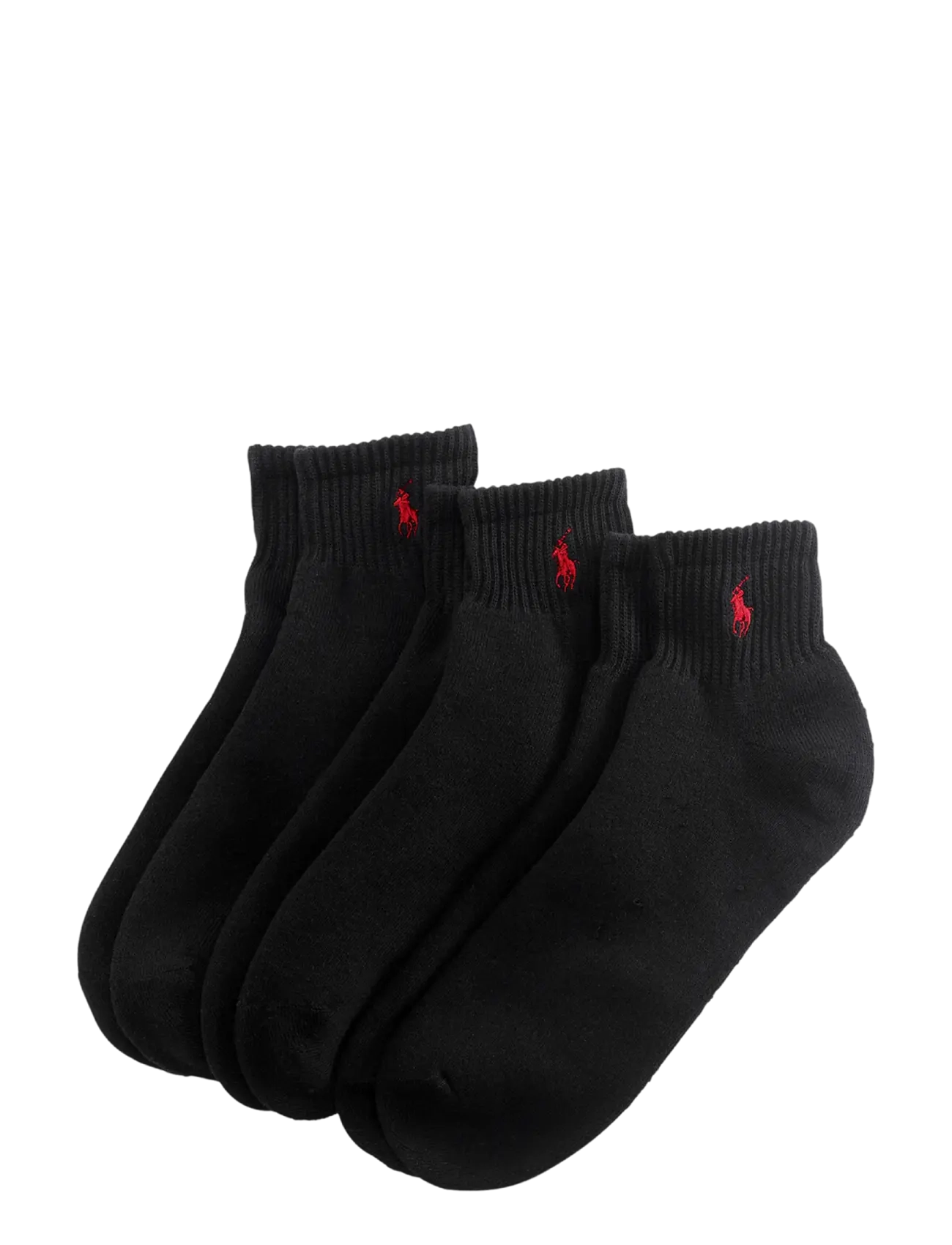 Polo Ralph Lauren Quarter Sock 3-Pack - Socken im Multipack - BLACK / black