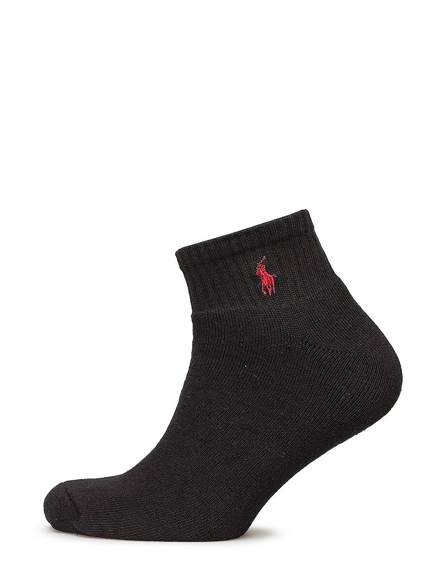 Polo Ralph Lauren - Quarter Sock 3-Pack - multipack strømper - black - 0