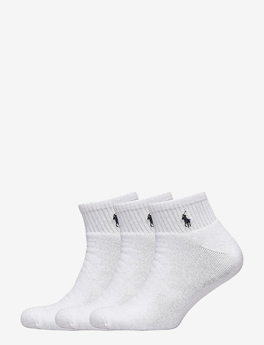 Polo Ralph Lauren - Quarter Sock 3-Pack - socken im multipack - white - 0