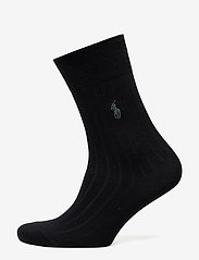 Ribbed Trouser Socks - BLACK