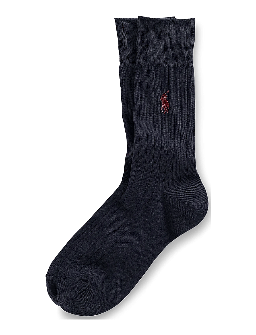 Polo Ralph Lauren - Ribbed Trouser Socks - sokker - navy - 0