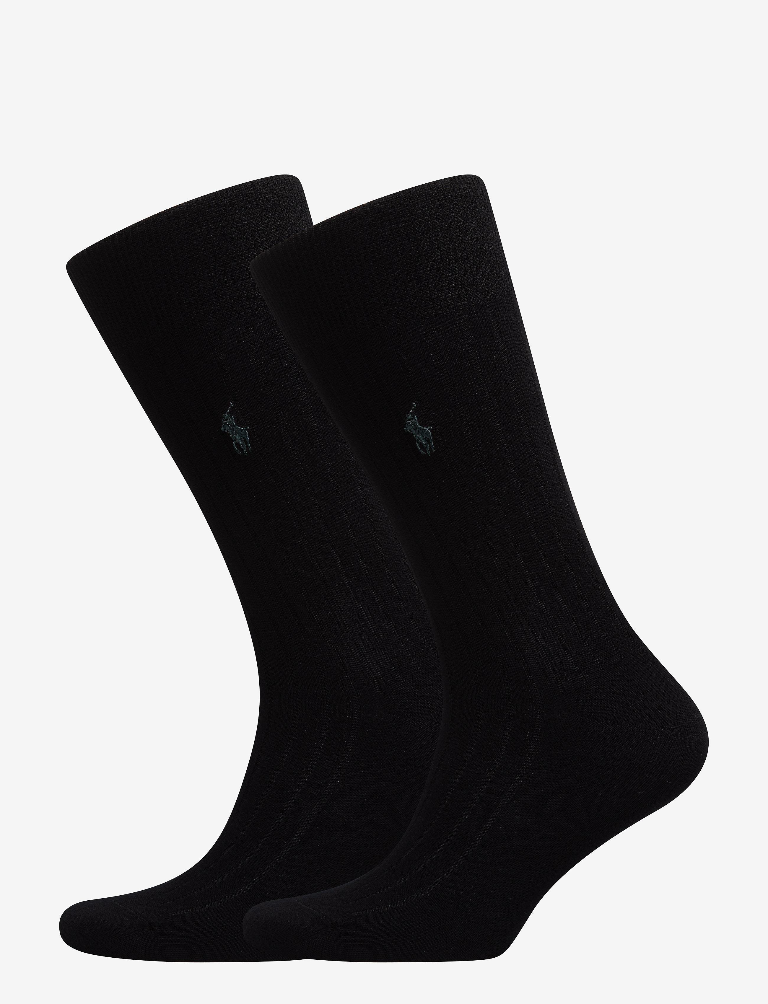 Polo Ralph Lauren Rib-Knit Trouser Socks, 39-42, Black, Sokker > Almindelige Sokker, Herre