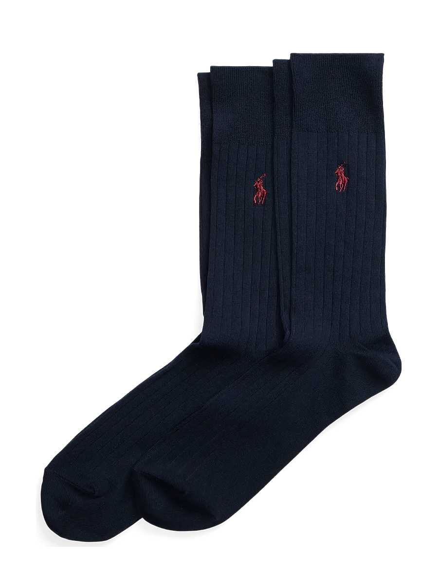 Polo Ralph Lauren - Rib-Knit Trouser Socks - sokker - navy - 0
