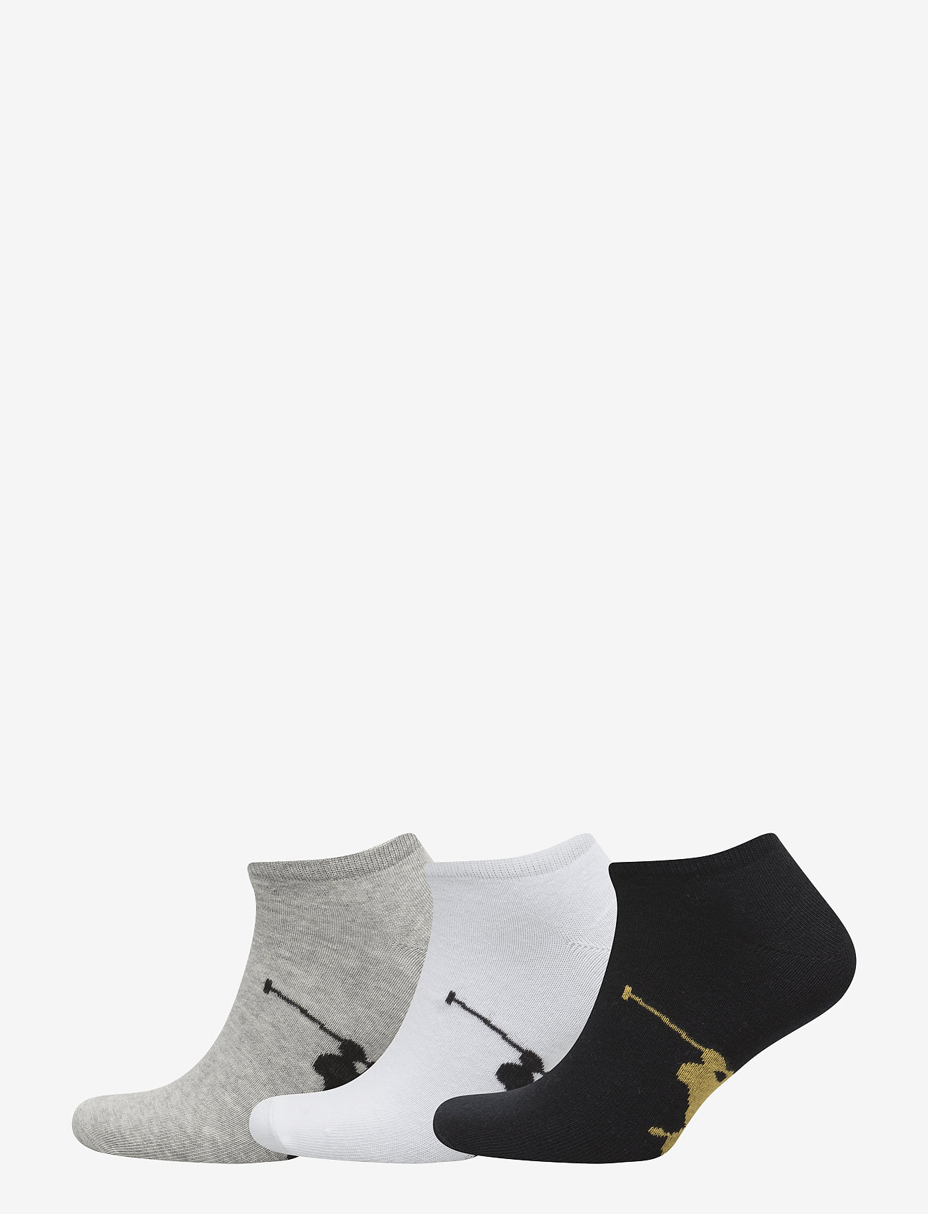 Polo Ralph Lauren Big Pony Sock 3-Pack, One Size, Socks, Mehrfarbig/gemustert - Ankle Männerswear