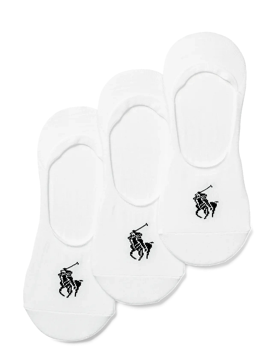 Polo Ralph Lauren - Big Pony No-Show-Liner 3-Pack - multipack strømper - white - 2