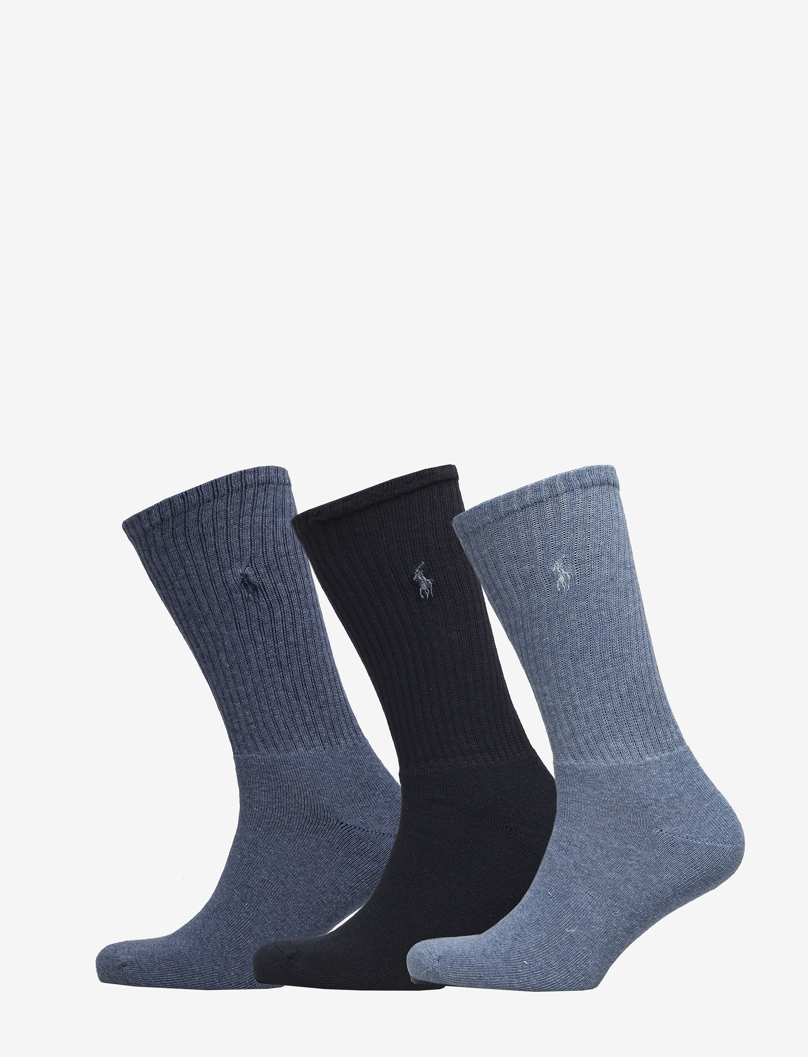Polo Ralph Lauren Crew Sock 3-Pack, One Size, Socks, Blau - Regular Männerswear